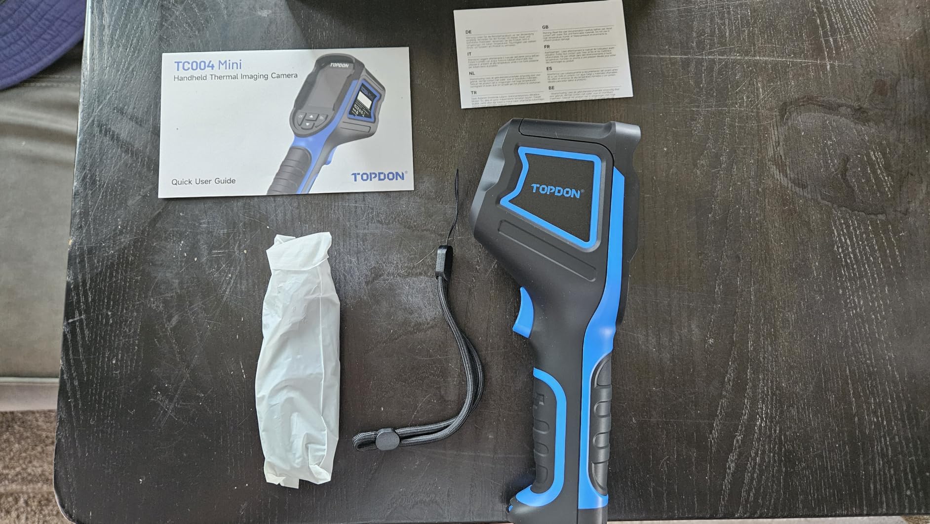 TOPDON TC004 Mini Thermal Imaging Camera, 240 x 240 TISR Resolution | 15H Battery Life, 128 x 128 IR Resolution, 25Hz Handheld Infrared Camera with High/Low Temp Alerts, Auto Shutdown- Blue customer photo 2