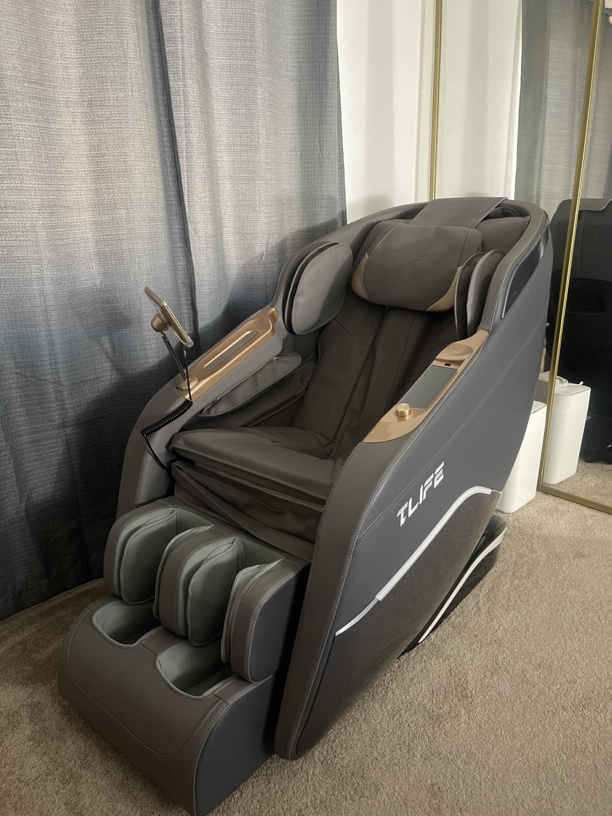 TLIFE Massage Chair Full Body, 160° Zero Gravity Recliner with Body Scan, 50