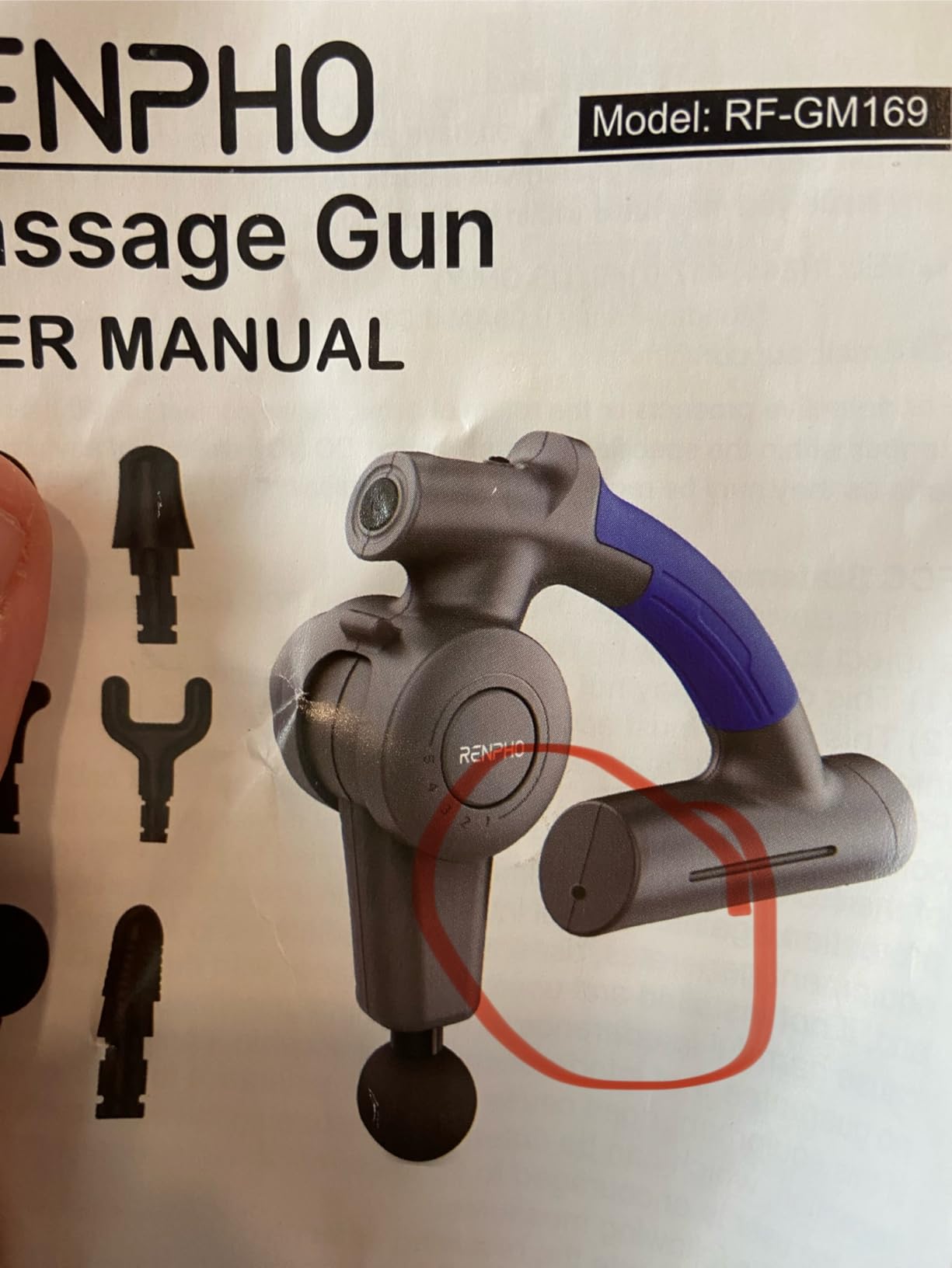RENPHO Active Thermacool Massage Gun Deep Tissue with Heat and Cold, FSA Eligible, Back Massager for Muscle Relief, HSA, Percussion Body Masajeador for Men Women Athletes, Portable with Case customer photo 1