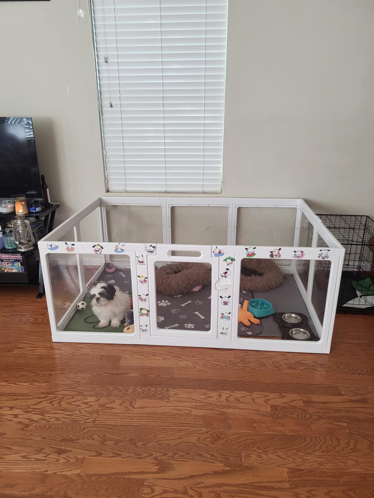 Clear Acrylic Dog Playpen Indoor Pet Pen, 24