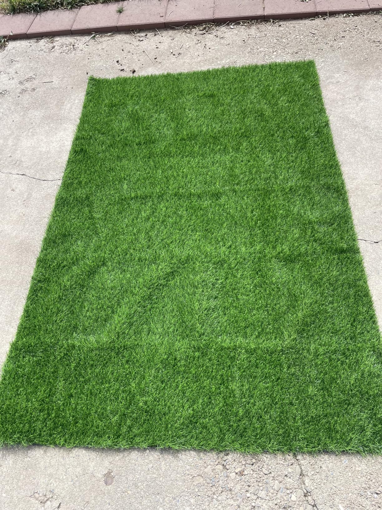 Artificial Grass Fake Turf Grass Outdoor Indoor with Drainage Holes, 3x5FT | Pet-Friendly Dog Grass Pad, Fast-Drain, Easy to Clean, Perfect for Balcony Patio Backyard Garden Wedding Christmas Decoration customer photo 1