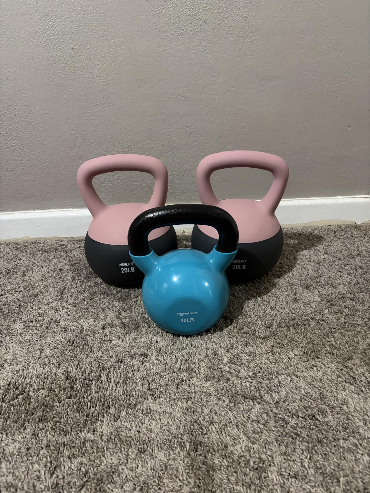 NEALFIT Soft Kettlebell 5LB/10LB/15LB/20LB/25LB, Kettlebells for Home Gym Strength Training, Anti-Slip Fitness Weights for Men Women customer photo 2