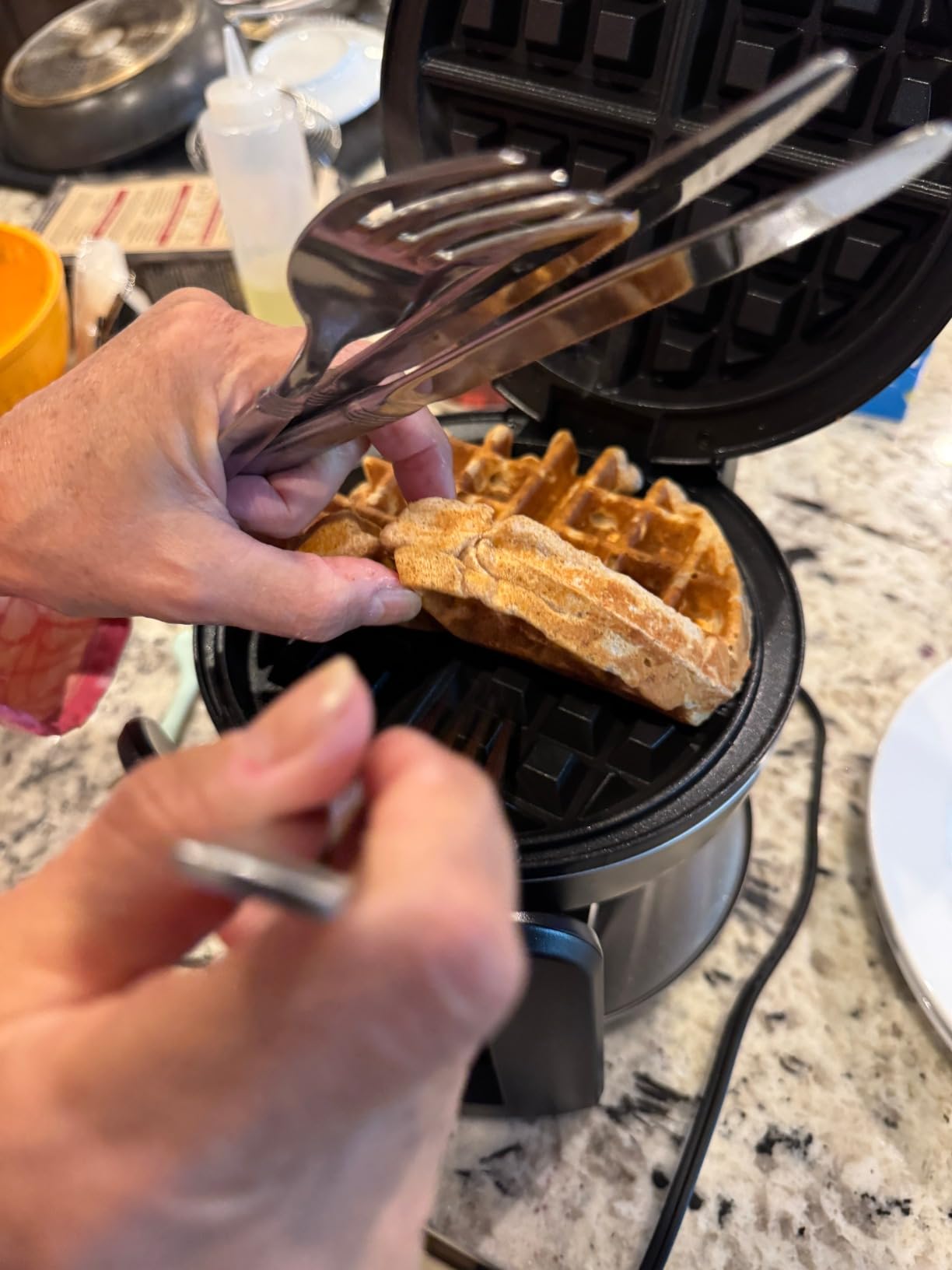 Cuisinart Flip Belgian Waffle Maker, NonStick, Stainless Steel, 1