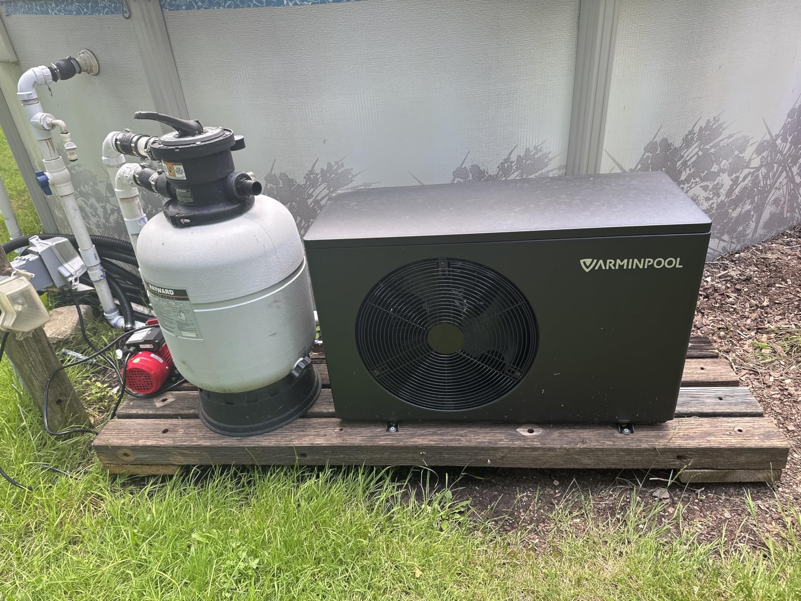 6300 Gallons Pool Heater for Above Ground Pool,110V, Pro | Energy Efficient With WiFi Control, 48dB Quiet Operation, Safe for Saltwater Pools, V5 Plus customer photo 1