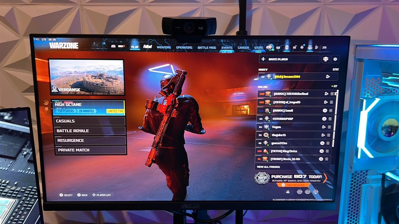 ASUS TUF Gaming VG259QMRL5A 25 Inch 1080p 310Hz G-SYNC Gaming Monitor, Gaming AI, Ergonomic Stand, FreeSync Premium, Fast-IPS panel, DisplayHDR 400, 0.3ms, 99% sRGB, Height Adjustable customer photo 2