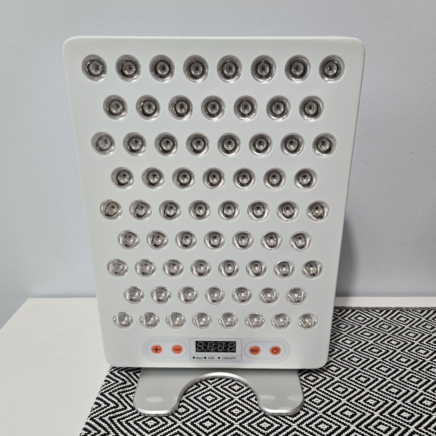 BONTANNY Red Light Therapy Full Body Panel, 480/630/660/810/830/850/1060nm 7 Wavelengths Blue Red Near Infrared Light Device with 300 Dual Chip Clinical Grade LEDs, Remote Control, Timer, BO-1500 customer photo 2