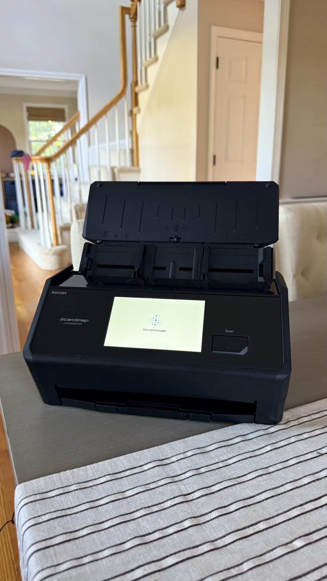 ScanSnap iX2500 Wireless or USB High-Speed Document Scanner, Black | Cloud Enabled | Photos & Receipts | Large Touchscreen | 100 page Auto Document Feeder | Mac or PC customer photo 1