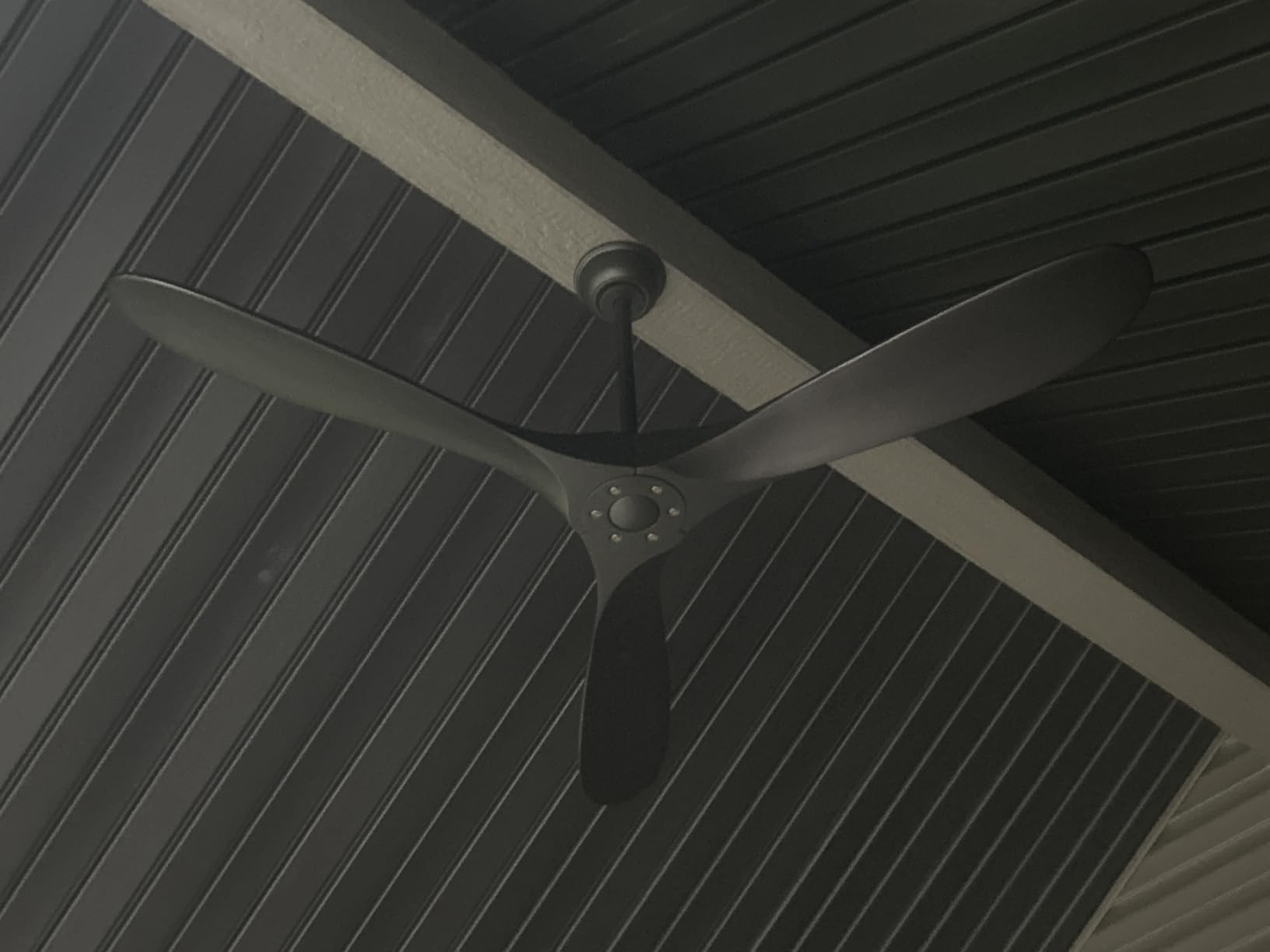 Ceiling Fans No Light, 84 Inch Extra Large Ceiling Fan with Remote, 3 Wood Blades DC Motor, High CFM, Propeller Outdoor Ceiling Fan for Patios Bedroom, Deep Walnut customer photo 1