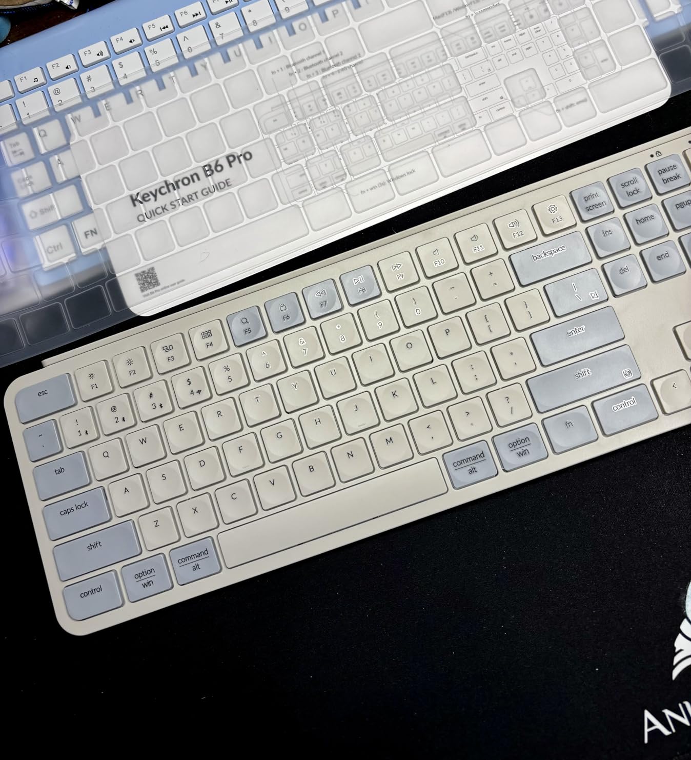 Keychron B6 Pro Ultra-Slim Full-Size Wireless Keyboard, 2.4 GHz/Bluetooth 5.2/USB-C Wired, Numeric Keypad, Multi-Device customer photo 1