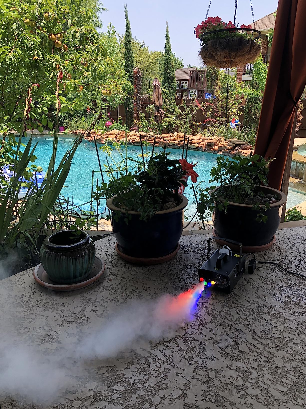 1000W DMX512 Fog Machine with Wireless Remote (Instant Color+Fog Sync), 6 RGB LED Smoke Machine with Wired Timer Control for Wedding First Dance, DJ Stage Lighting & Halloween Party customer photo 2