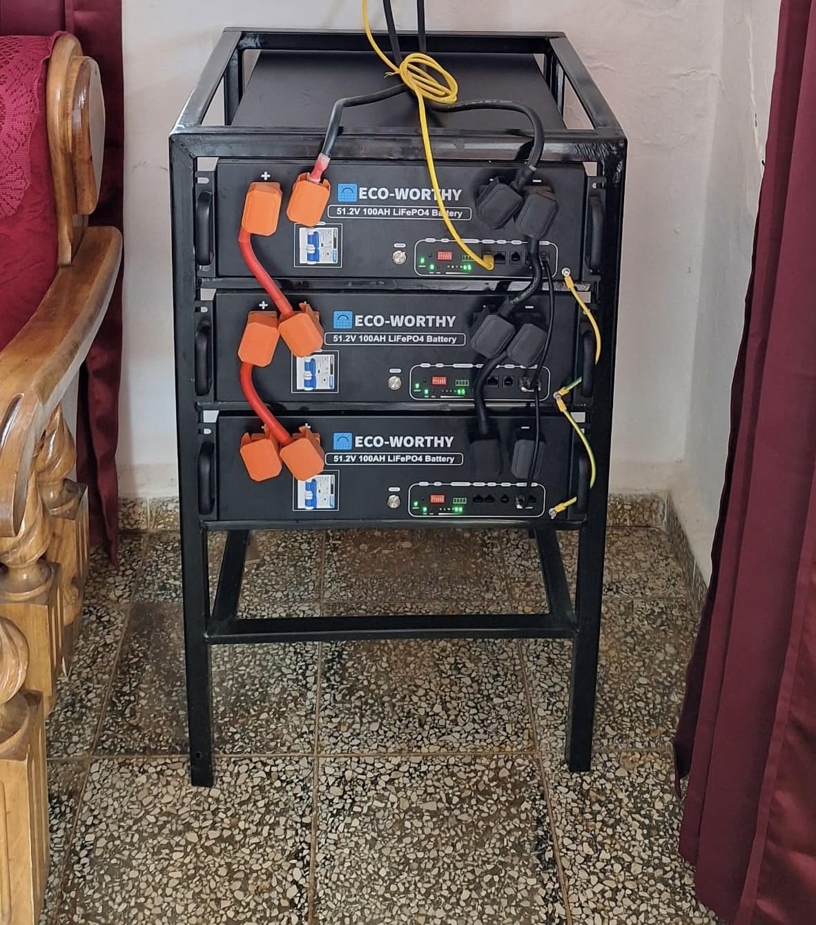 ECO-WORTHY Home Power Station Backup Power,5120Wh LiFePO4 Battery Support Communication,Bluetooth and WiFi,AC 5000W Inverter,1Hr/2.5Hr Fast Charge,for Home Backup,Emergency,Solar System Components customer photo 1