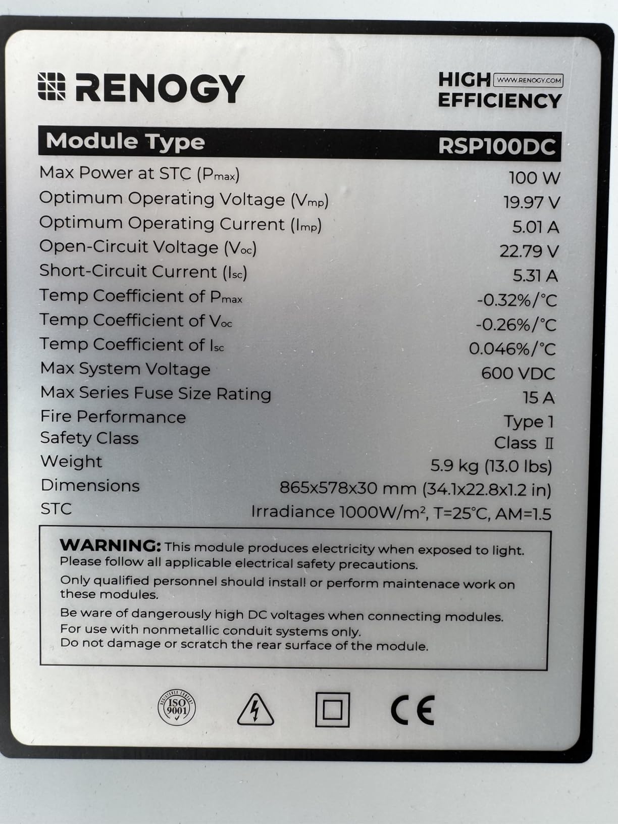 RENOGY REGO 200 Watt Solar Panel N-Type, 25% High Efficiency Solar Panel | 200W Solar Panel 16BB for RV Roof Boat Camping Van Trailer Cabin Home Off-Grid, IP67, Ideal for 12V/24V Battery Systems customer photo 2