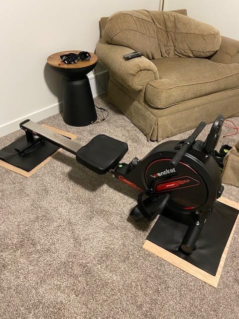 WENOKER Rowing Machine, Magnetic Rowing Machine for Home, Upgraded 32-Levels Resistance with Smart Electronic Knob, 350 LBS Weight Capacity, Compact Rower Machine Easy Assembly. customer photo 1