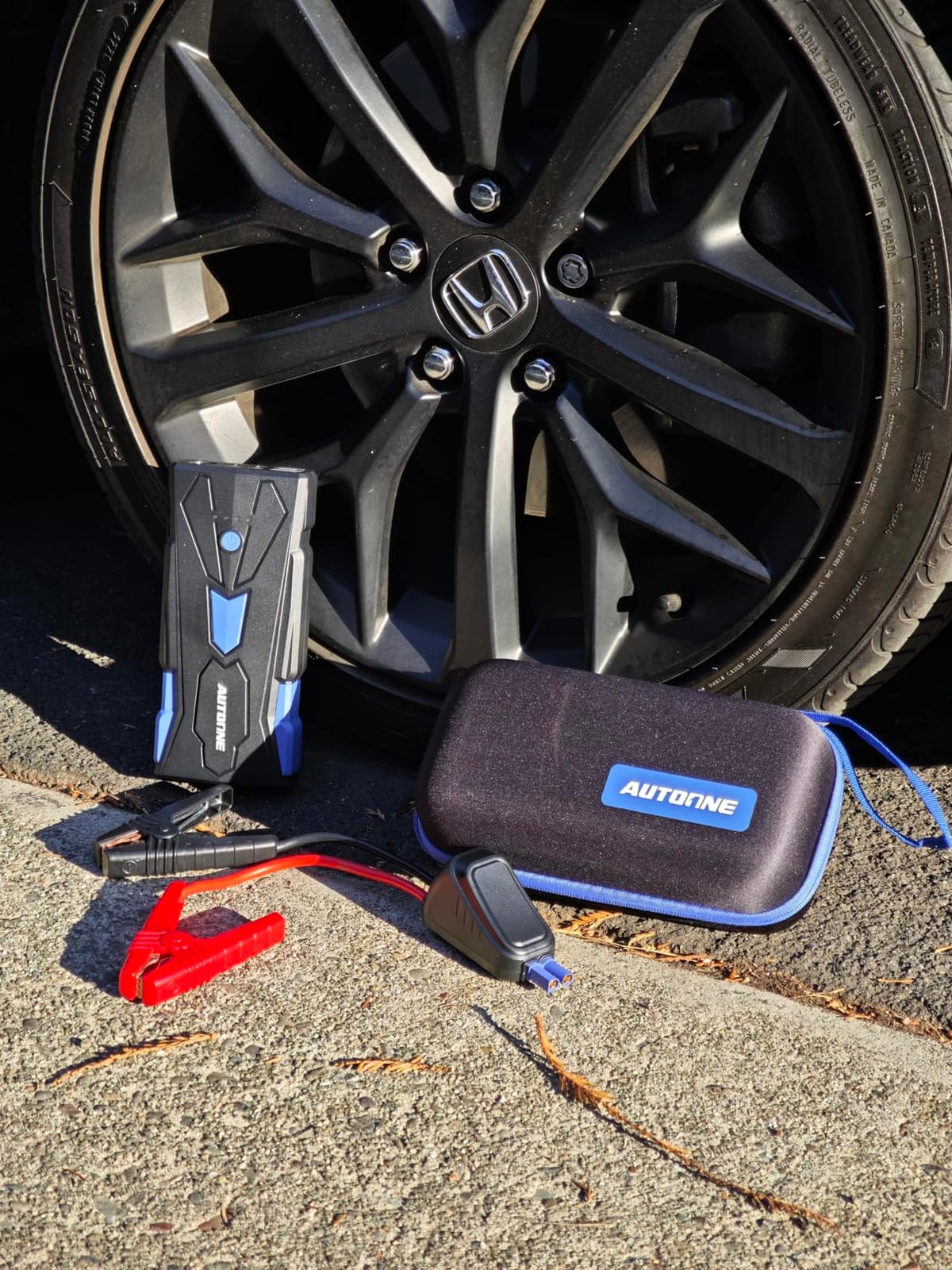 AUTOONE 10000A Jump Starter with Air Compressor, 24000mAh Jump Box with Tire Inflator (All Gas & Diesel) Portable Car Battery Booster Jumper Starter Pack, Jumper Cables, Type C, 60W Charging, Light customer photo 2
