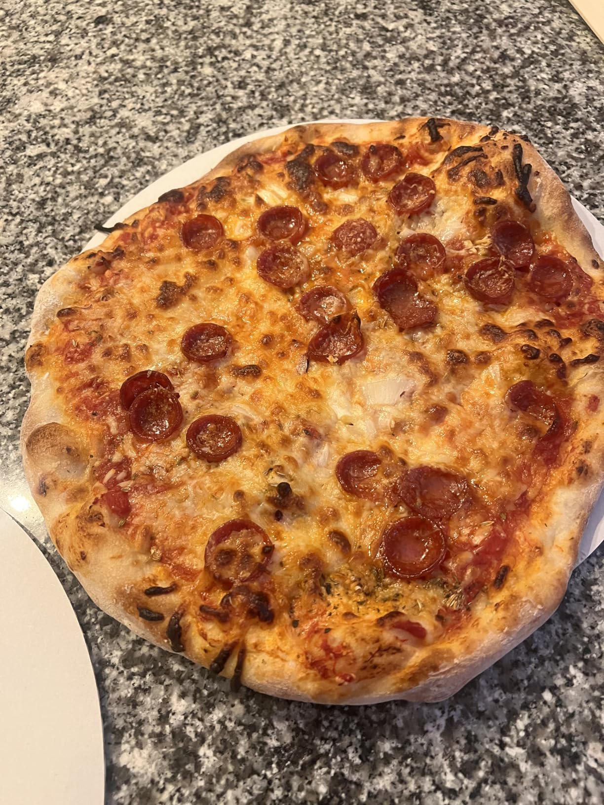 Unicook 20 x 16 Inch Extra Large Pizza Stone for Oven and Grill, 15.8 Lbs | Even Heating&Consistent Heat Retention, Creates Crispy Crust for 2 Small Pizzas, Bread, Cookies, Includes Dough Scraper customer photo 2