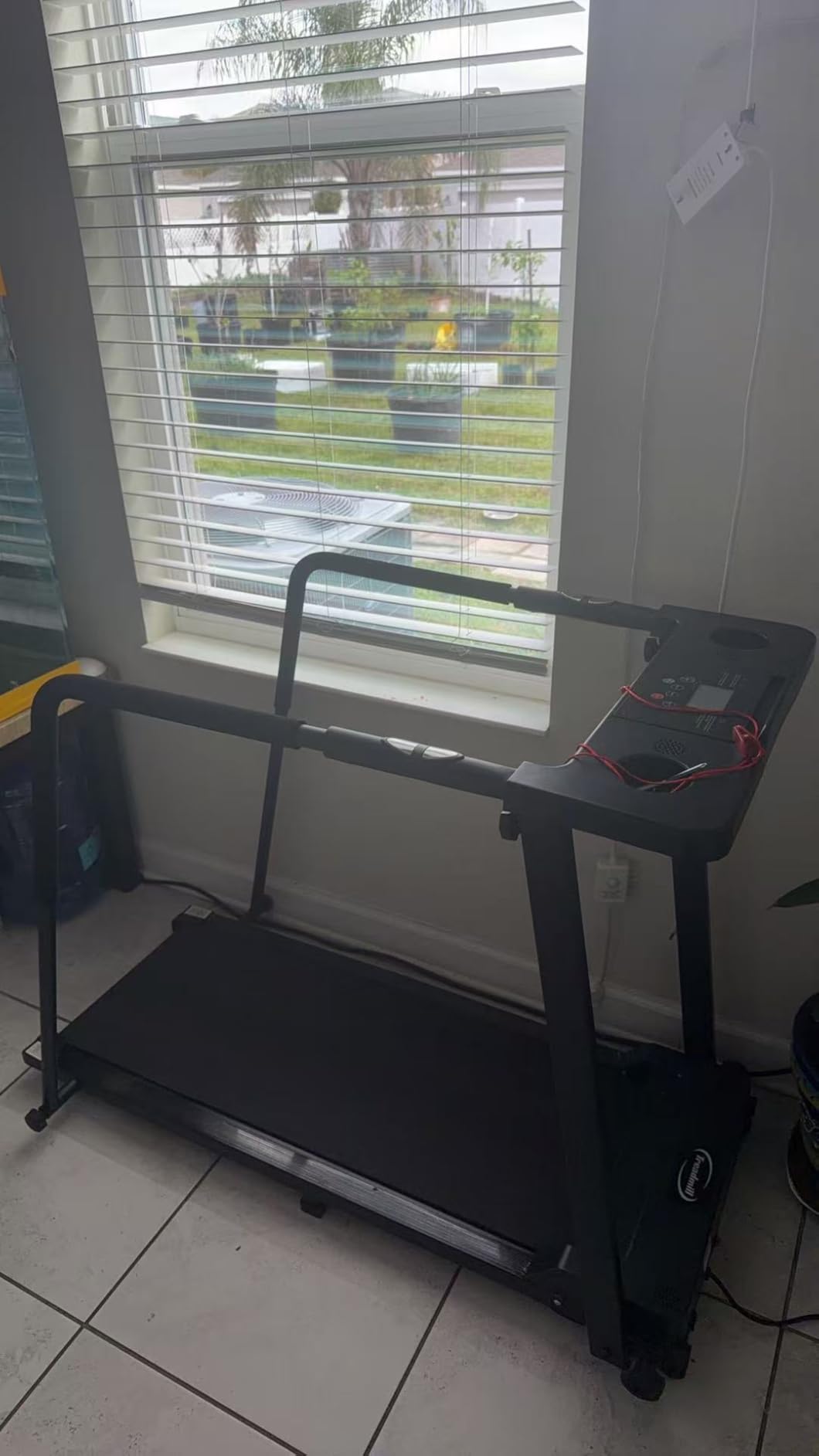 KEY2FUN Walking Treadmill with Long Handrail for Balance, Recovery Fitness Exercise Machine, Treadmills for Home with Holder for Phone & Cup, 300 lbs Capacity, with LCD Display customer photo 2