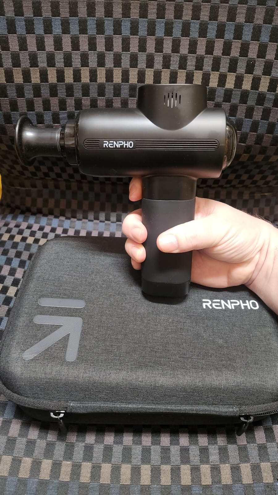 RENPHO Active Thermacool 2 Massage Gun with Intuitive Heat and Cold Control | VA Display Handheld Percussion 10mm Deep Tissue Massager for Neck Back Muscle, FSA Eligible Gift for Men, Athletes, Women HSA customer photo 2