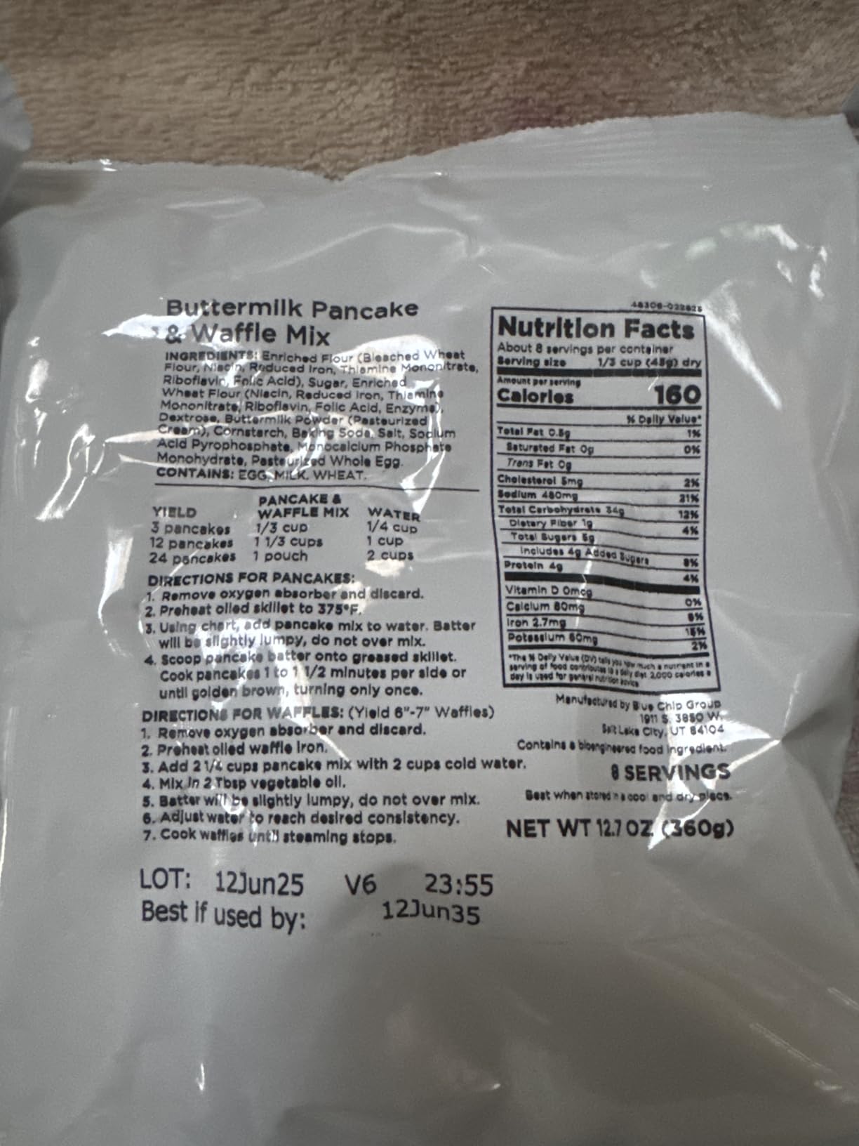 Augason Farms 45 Day Emergency Food Supply Kit, Dehydrated Meal Survival Food Bucket for 1 Person - 281 Servings customer photo 1