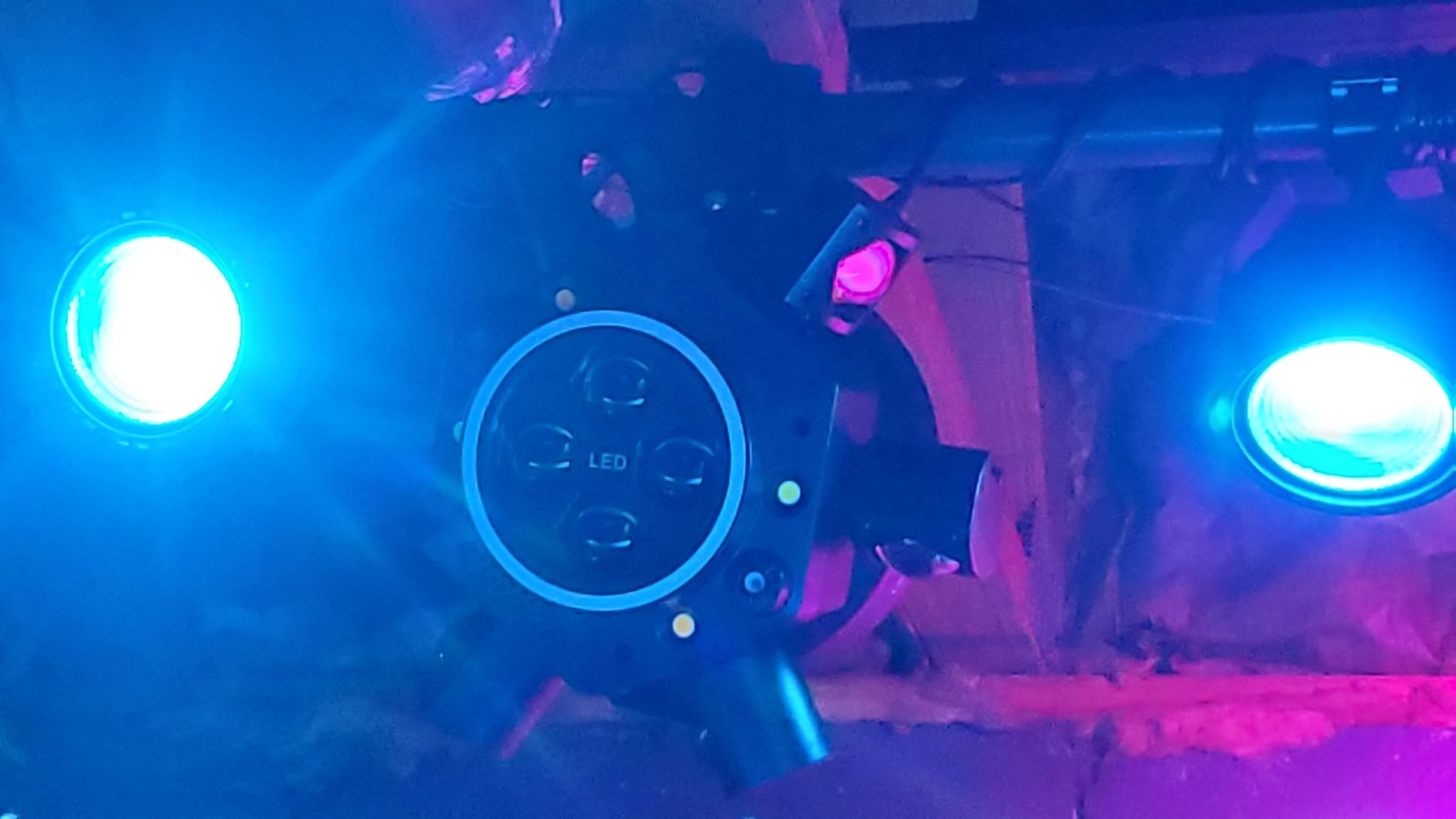 Moving Head DJ Lights 150W RGBW, 6-Arm Party Stage Light with Remote | 150W RGBW 6-arm beams, DMX-512 & sound-activated, quiet motor, sharp beam through haze/fog, home party & small-venue DJ use customer photo 1
