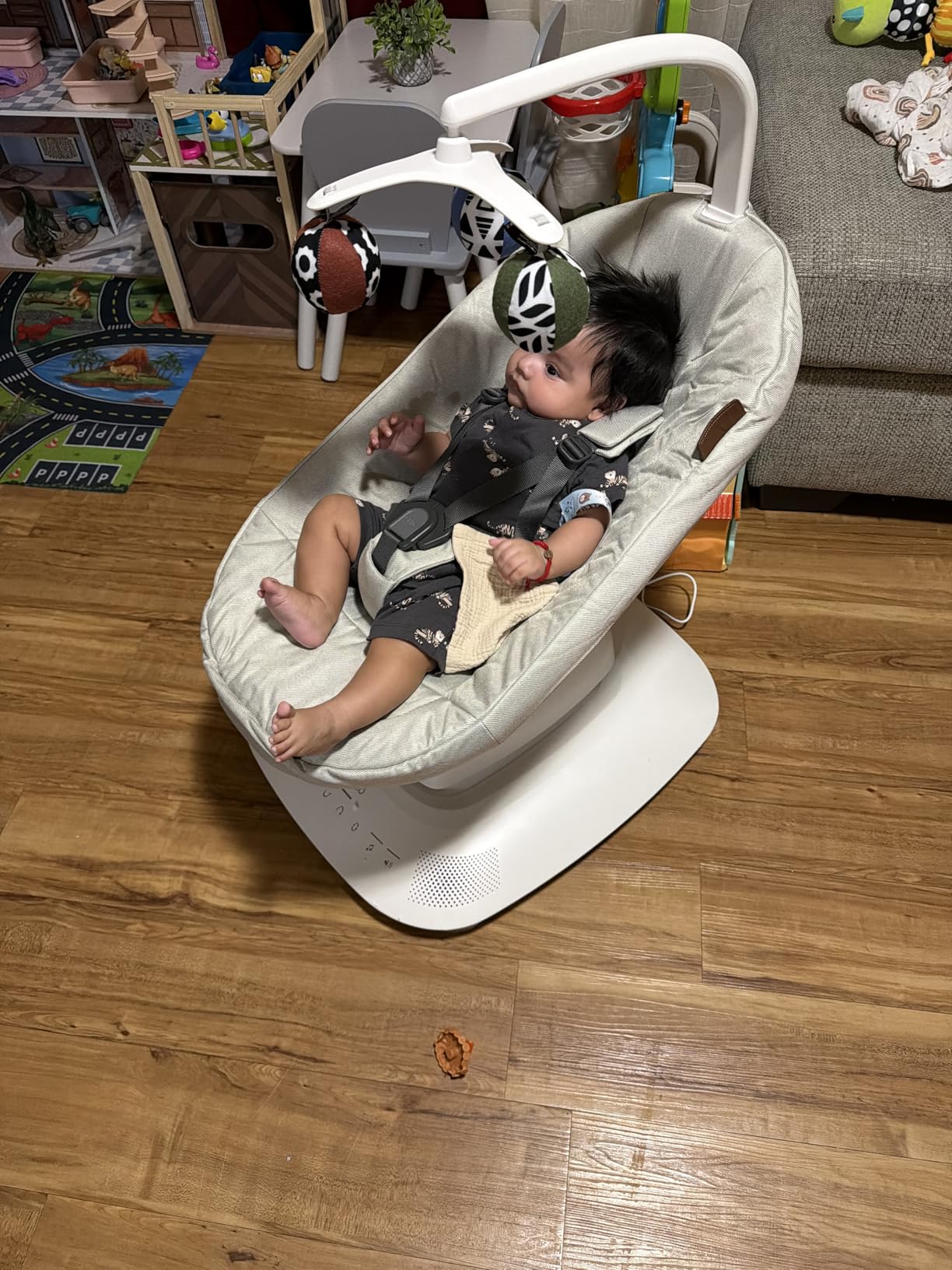 UPPAbaby Mamaroo Smart Swing with MotionSync & Newborn Insert - Charlie customer photo 2
