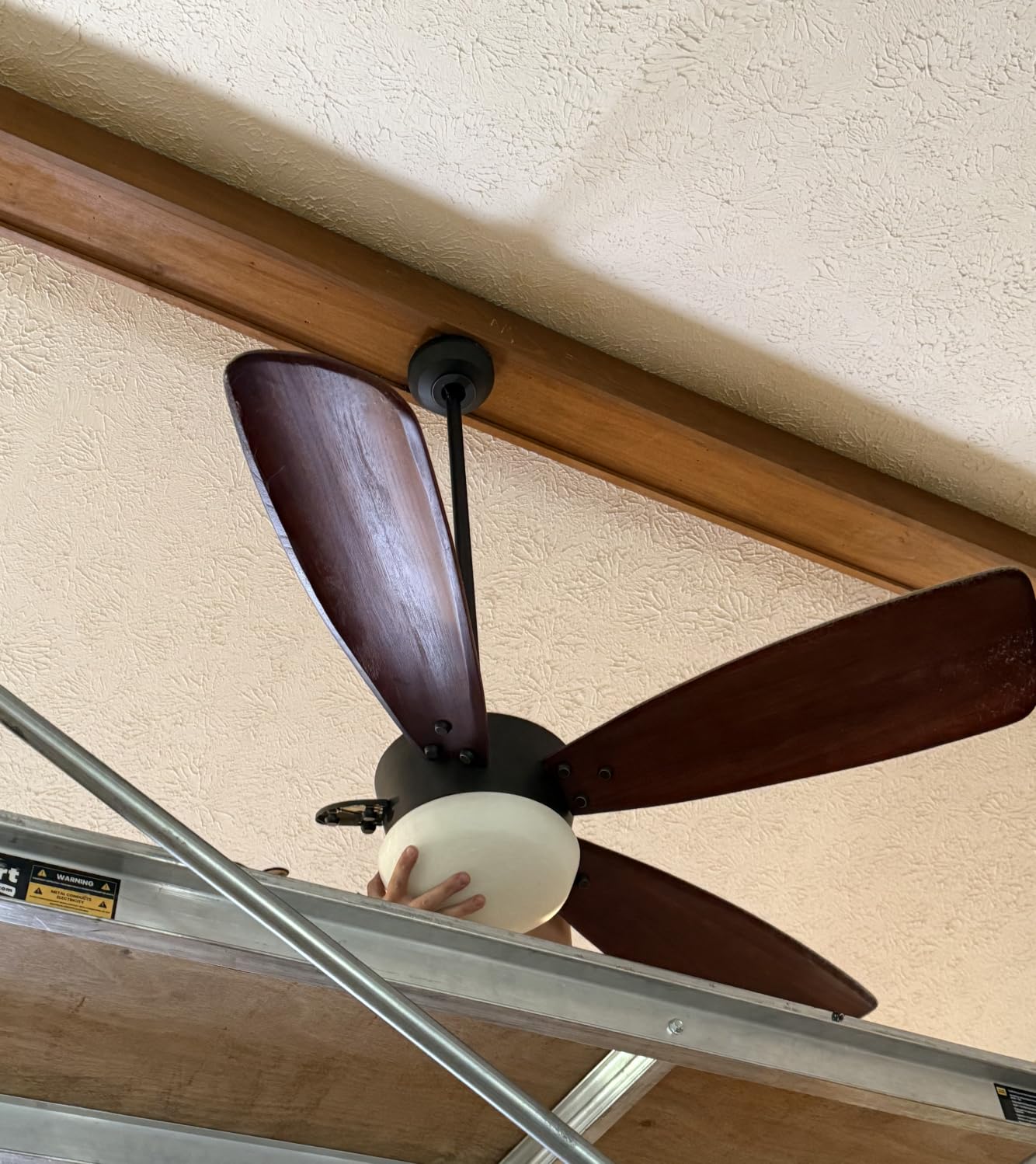 72'' Black Large Ceiling Fan with Lights for Indoor/Covered Outdoor | Remote/APP Control, 3CCT Dimmable, Quiet DC Motor, Reversible Airflow, 8 Blades Modern Big Overhead Fan for Patio Living Room customer photo 2