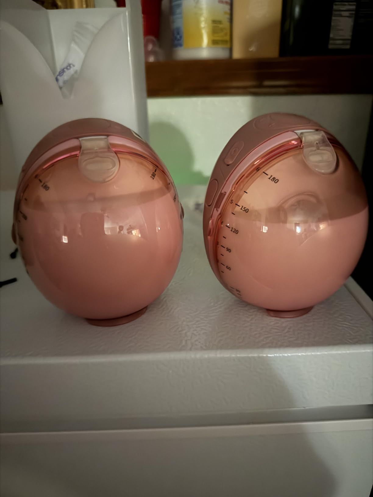Momcozy M5 Smart APP Controlled Wearable Breast Pump, 2-Pack Cozy Red | Hands-Free and Wireless, 3 Modes 9 Suction Levels, BPA-Free, Portable Lightweight, 24mm Flange customer photo 1