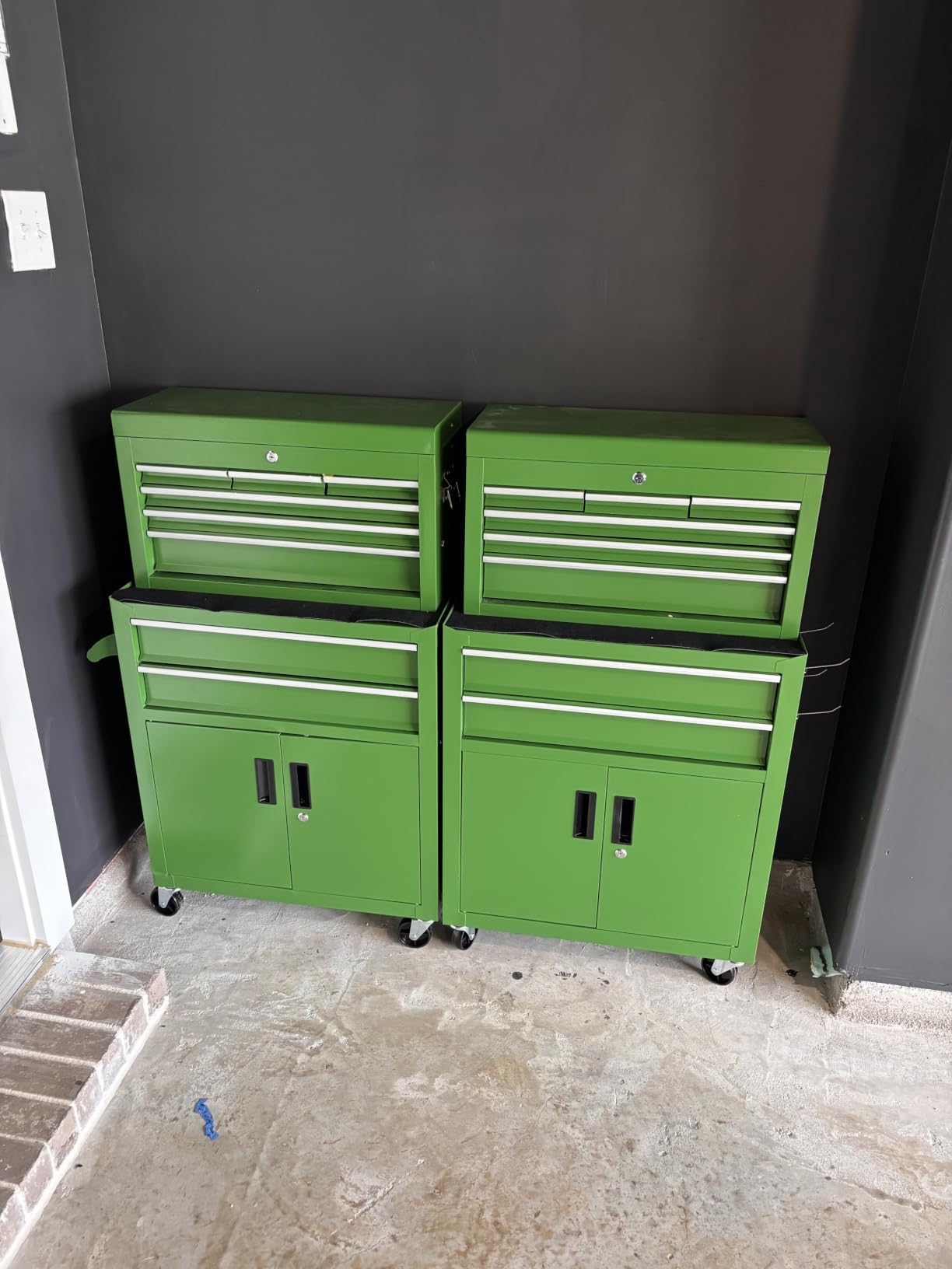 INTERGREAT 8-Drawers Rolling Tool Chest, Assembled Tool Chest with Wheels, Detachable Top Tool Box customer photo 2