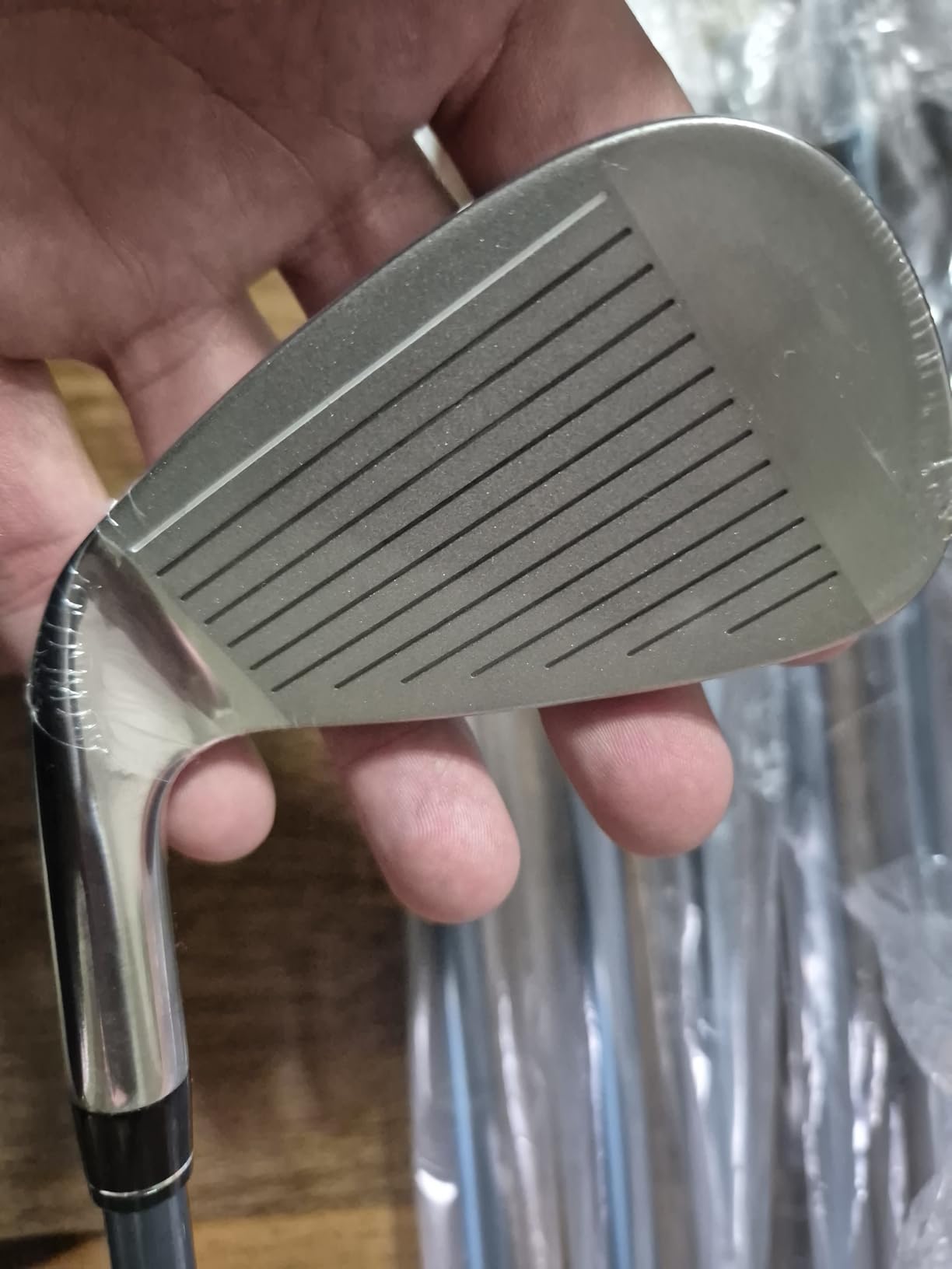 PGM Men's Golf Iron Set for Right Handed with Forgiving Cavity Back Design | Wide Sole Golf Club Iron with Precision Balanced Shaft and Easy Control Grip Includes 5 to 9 PW SW customer photo 2