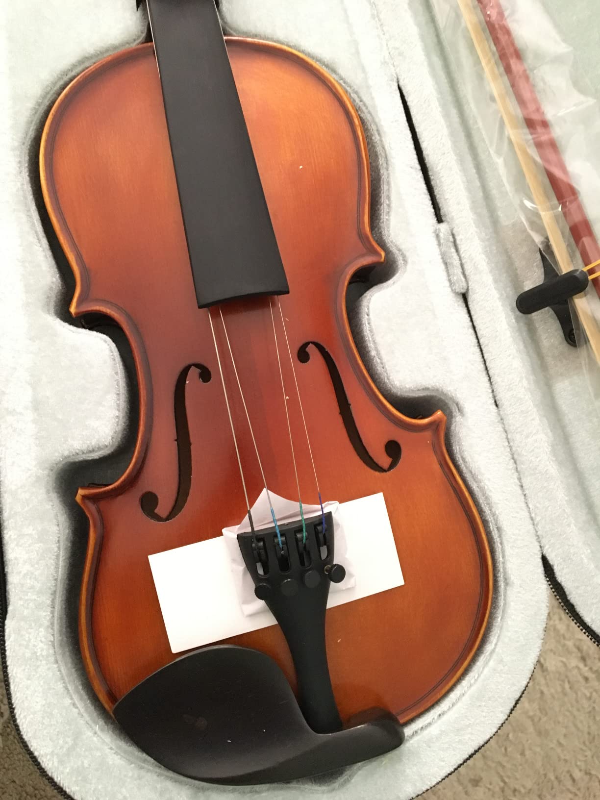 Vangoa Violin 4/4 Full Size Set, Handcrafted Entry Level Acoustic Violin Set with Lightweight Hard Case, Suitable for Beginners, Teens, 12+, Adults, Right Handed Players customer photo 1