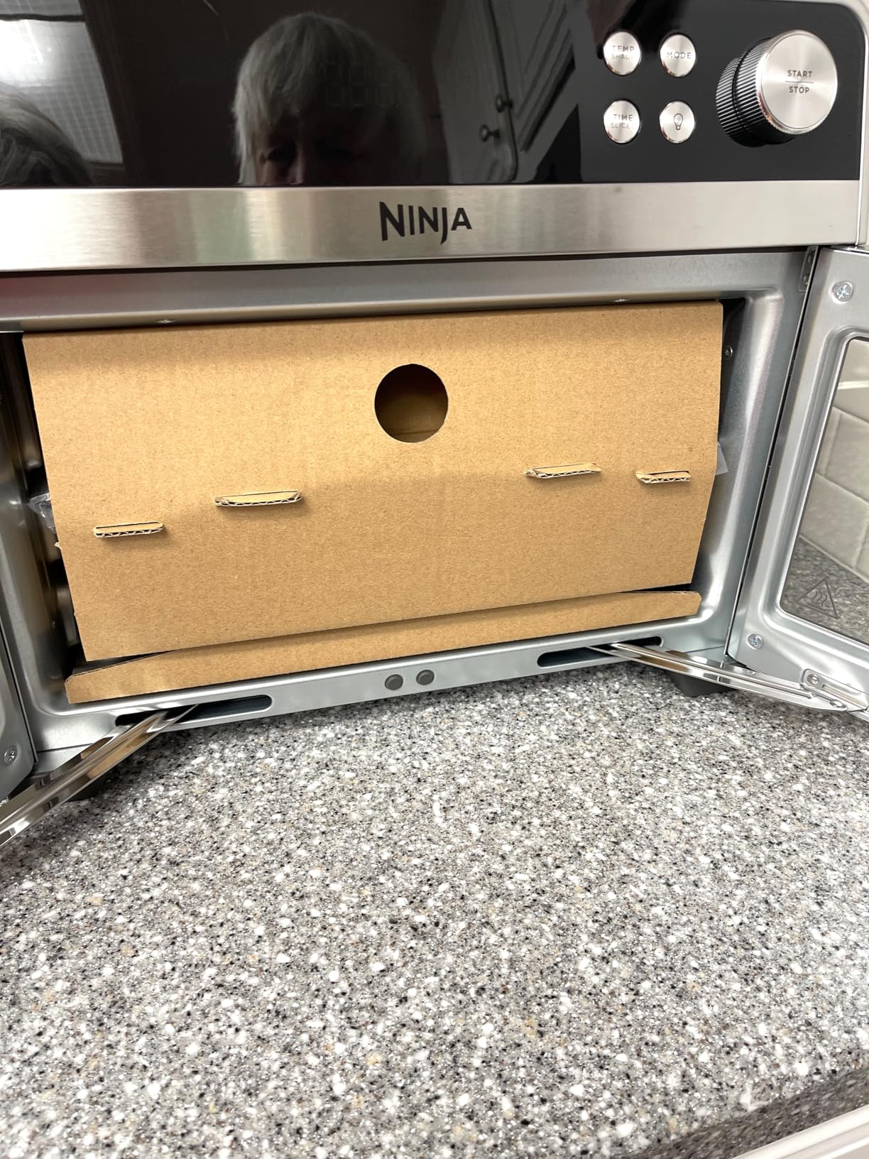Ninja French Door Premier Air Fry Oven, 10-in-1, 20.3 Qt, 450F Cyclonic Air, PFAS-free surface customer photo 2