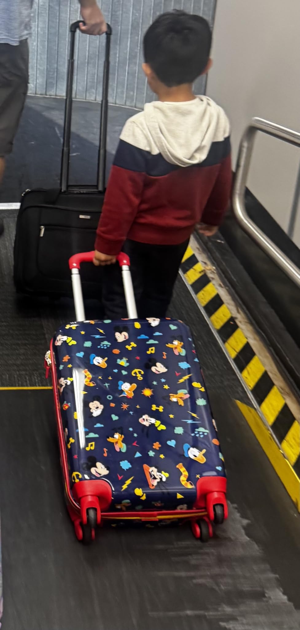 American Tourister Disney Frozen Carry-On Luggage - Airline Approved, Durable Hardshell with Favorite Frozen Characters - Roll Confidentially with Spinner Wheels & Colorful Adjustable Handle customer photo 2
