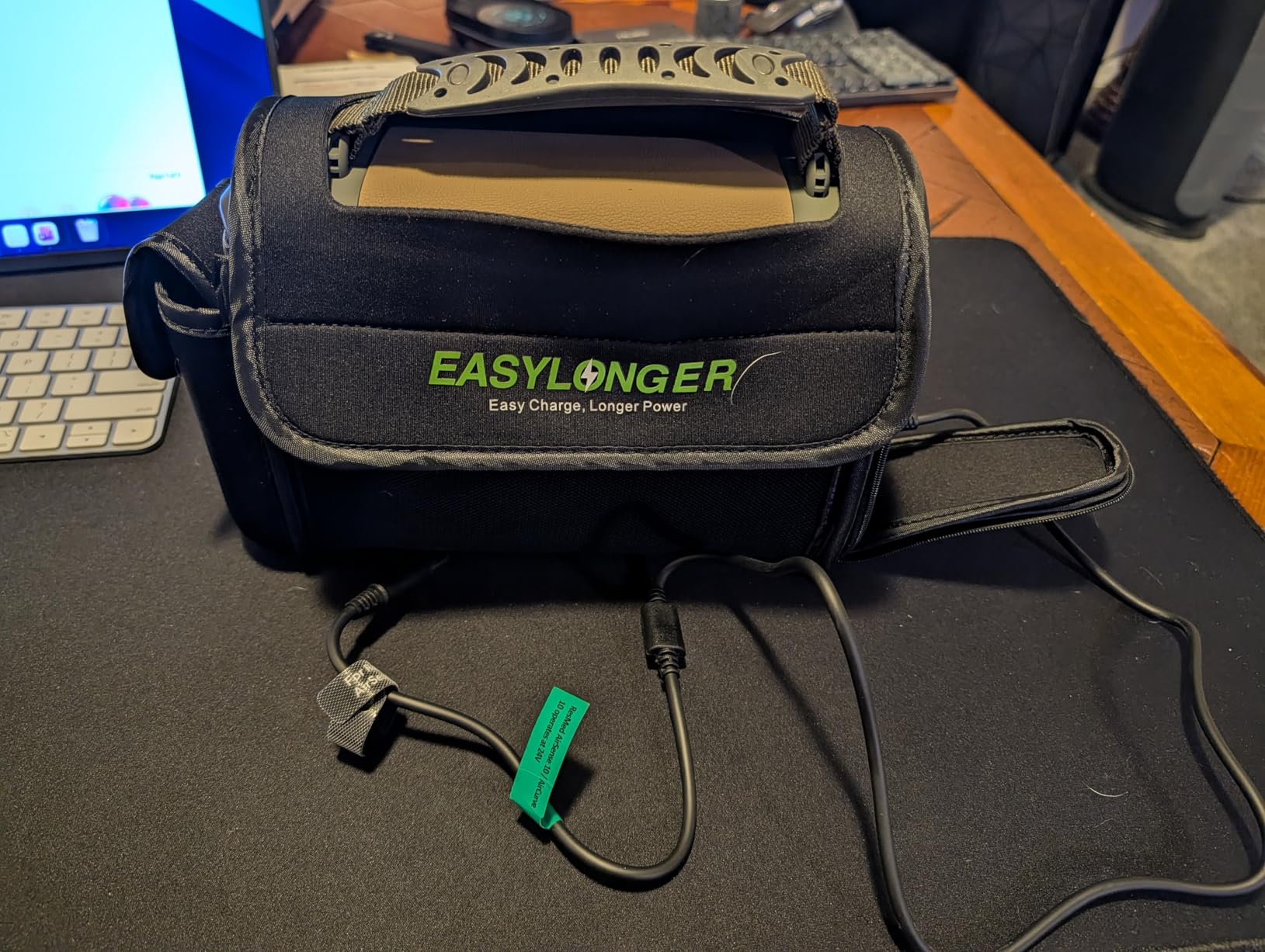 EASYLONGER CPAP Battery Backup ES960, 297.6Wh LiFePO4 Battery Pack | 3-Night CPAP Power, Cables Included, for S9, AirSense 11/10, AirMini, DreamStation /2, Camping, RV & Emergency Blackout Use customer photo 1