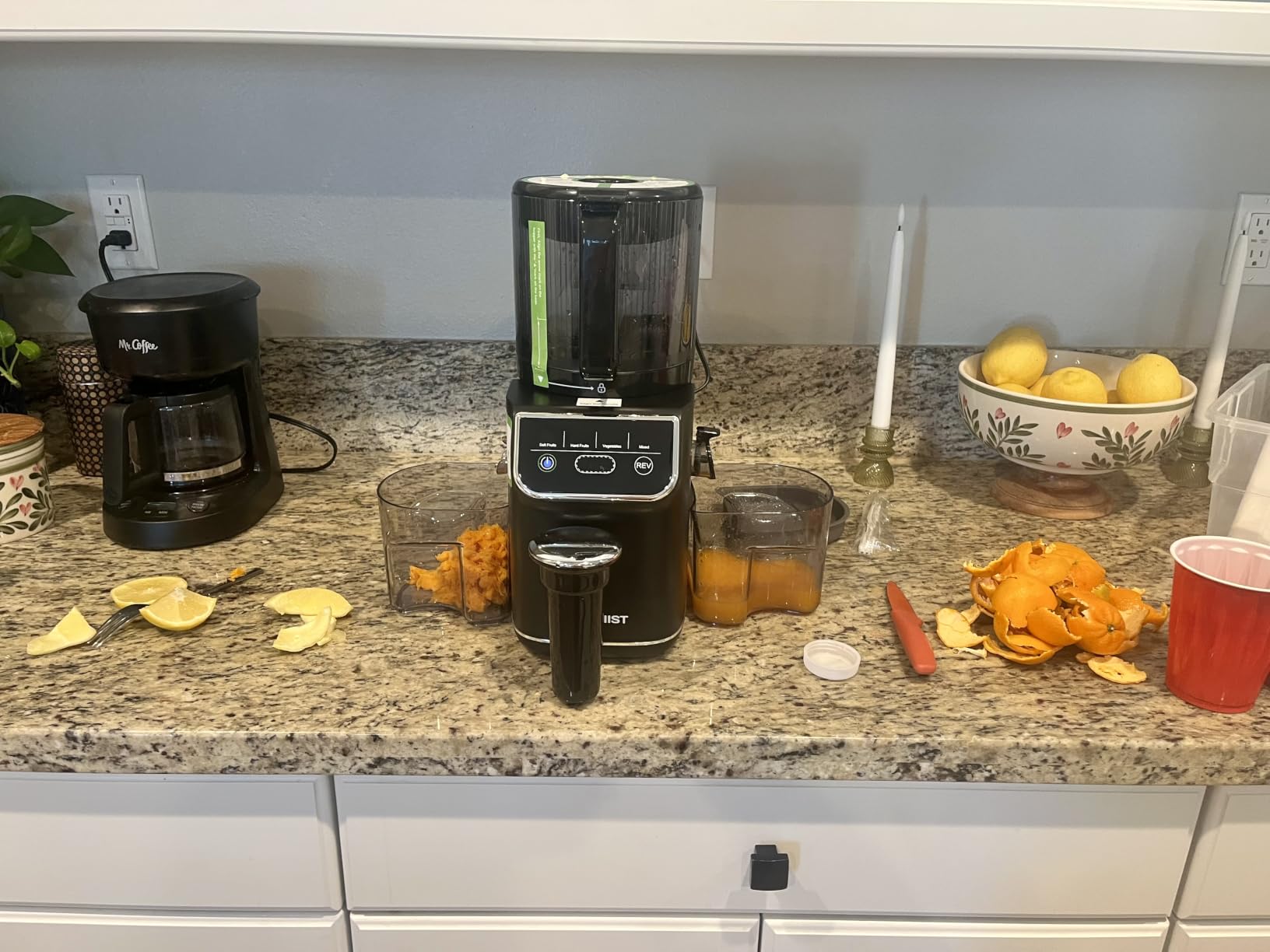 TUUMIIST 3-in-1 Cold Press Juicer Machine, Smart Touch Masticating Juicers for Whole Fruit & Vegetable, 6.5