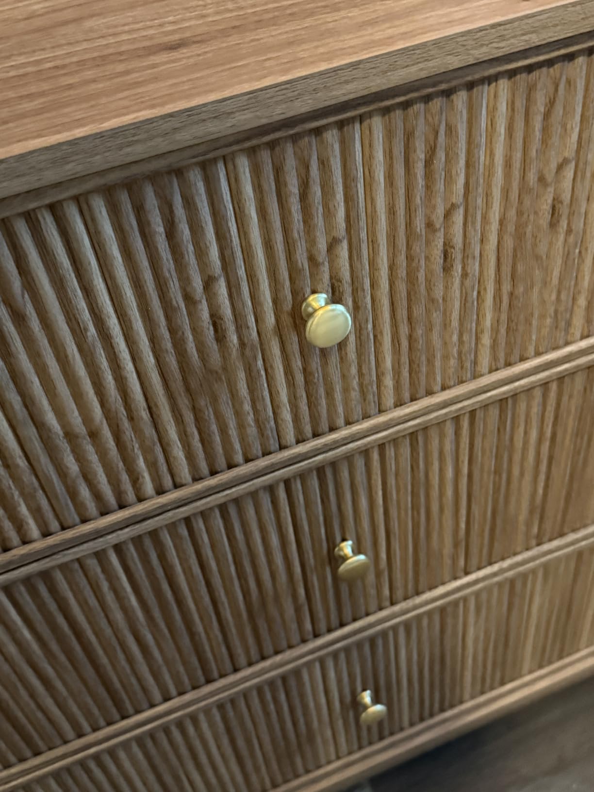 Fluted 6 Drawers Dresser, 54