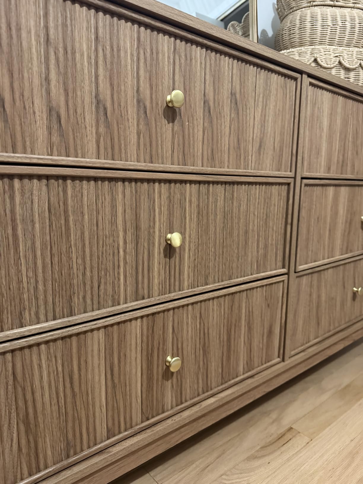 Fluted 6 Drawers Dresser, 54