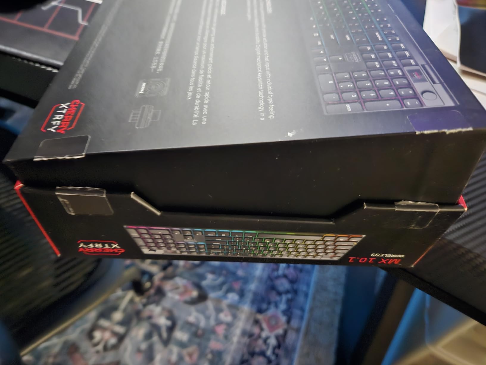 Cherry MX 10.1 Wireless Cordless Low-Profile Gaming Keyboard, Multi-Device with Rotary Knob Display, MX LP 2.0 Red Switches customer photo 1