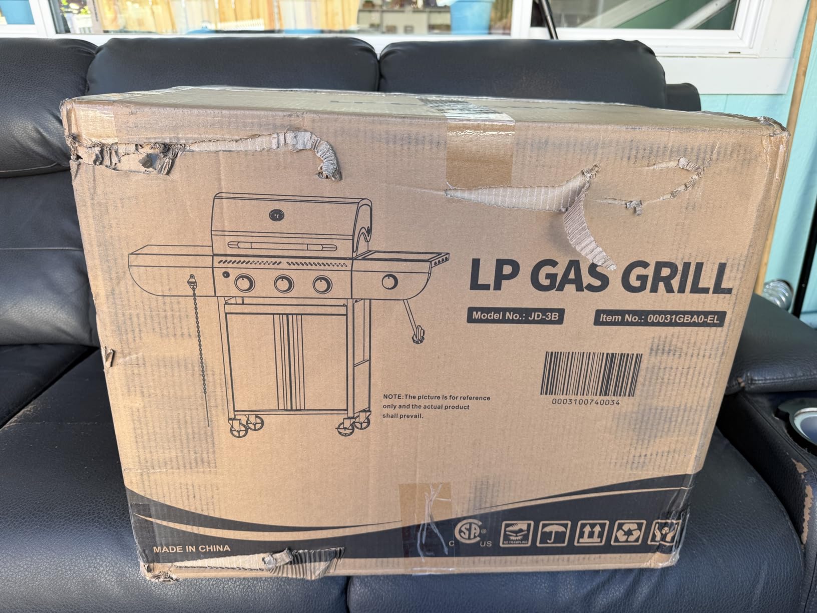 34,000 BTU 3-Burner Propane Gas Grill with Side Burner | All Stainless Steel BBQ Grill, Enameled Cast Iron Grates & Portable Cart with Wheels, Outdoor Barbecue for Backyard, Patio customer photo 2