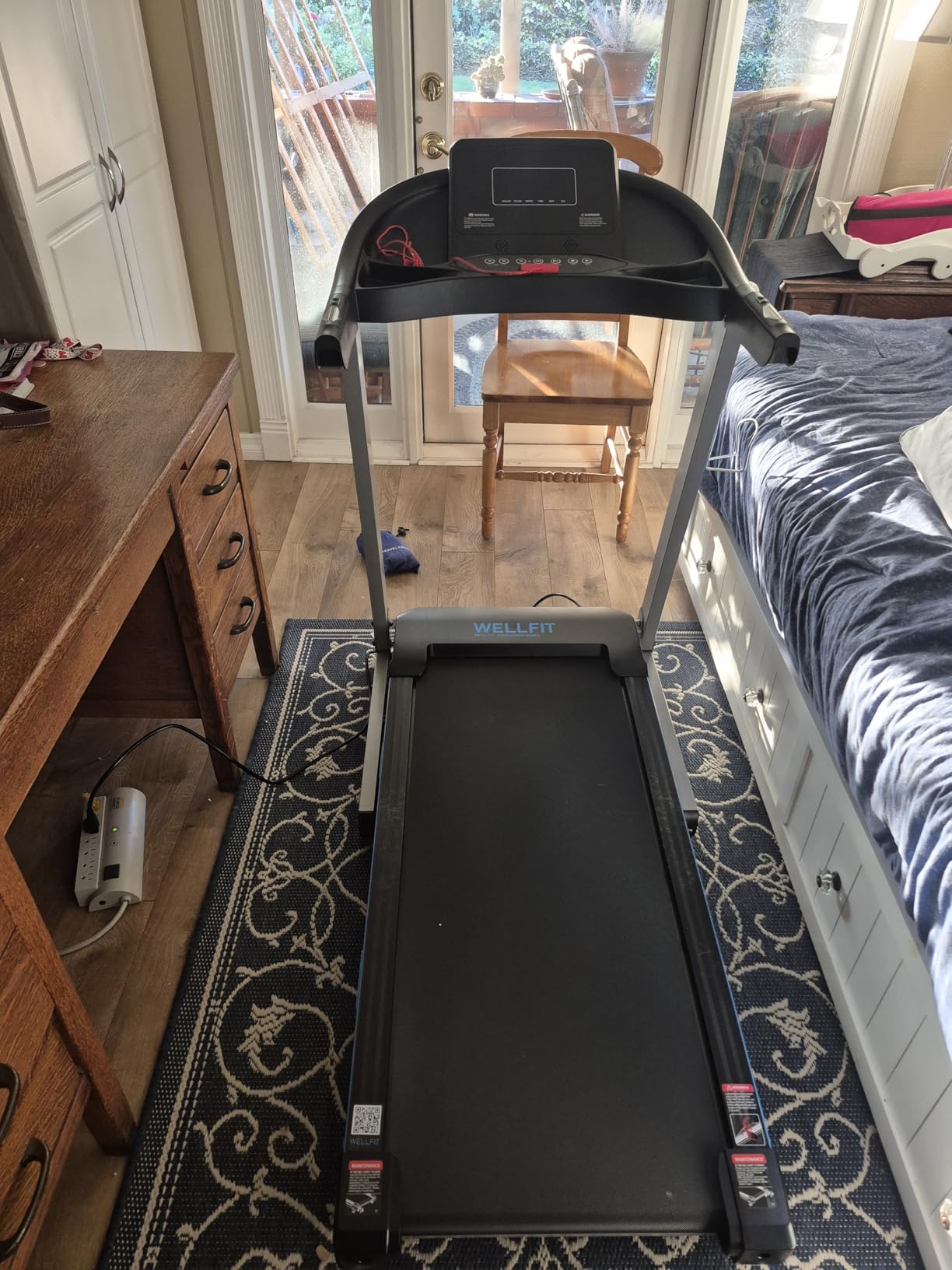 15% Auto Incline Foldable Treadmill, Heavy Duty Treadmills for Home | 400lbs Capacity, Voice Control, Bluetooth, Heart Rate Sensors,4.0HP Motor,Folding Running & Walking Pad for Seniors,Home Gym customer photo 2