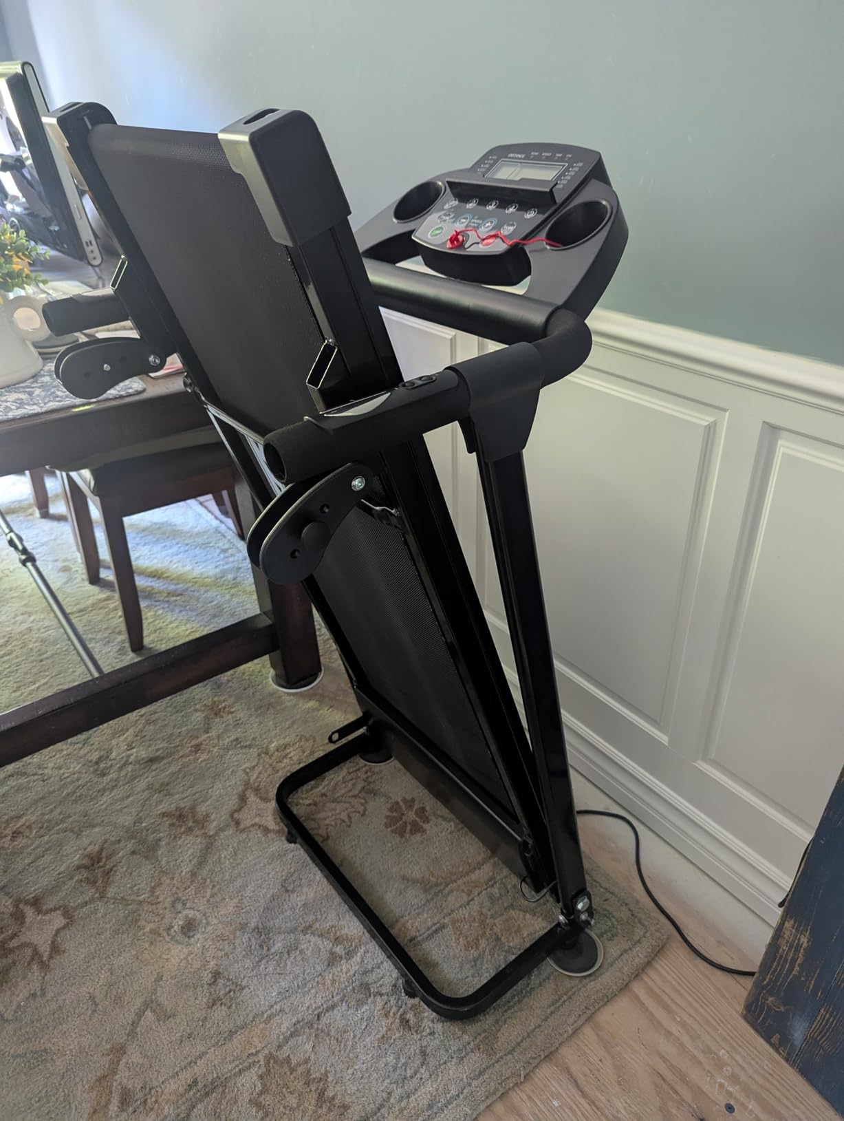 Redliro Treadmill for Seniors with Long Handrails - Walking Treadmill | 0-2% Incline, 300 lbs Capacity, Foldable for Home Small, Auto Lube, Mute & Handrail Button, Elder Recovery, Cup Phone Holder customer photo 2