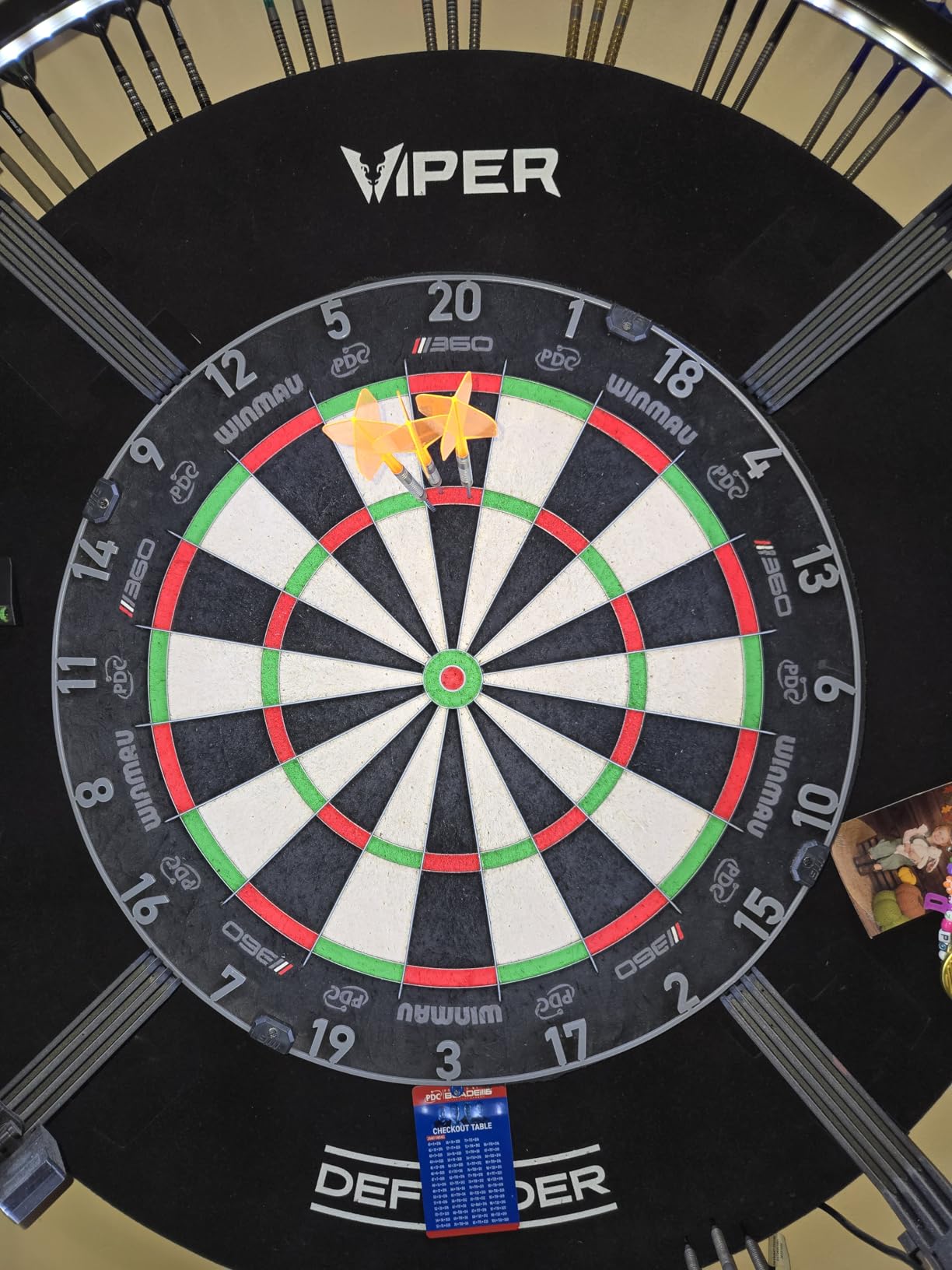 WINMAU Blade 360 Dartboard - PDC Professional Board - Full Rotation System, Triple Core Technology customer photo 2