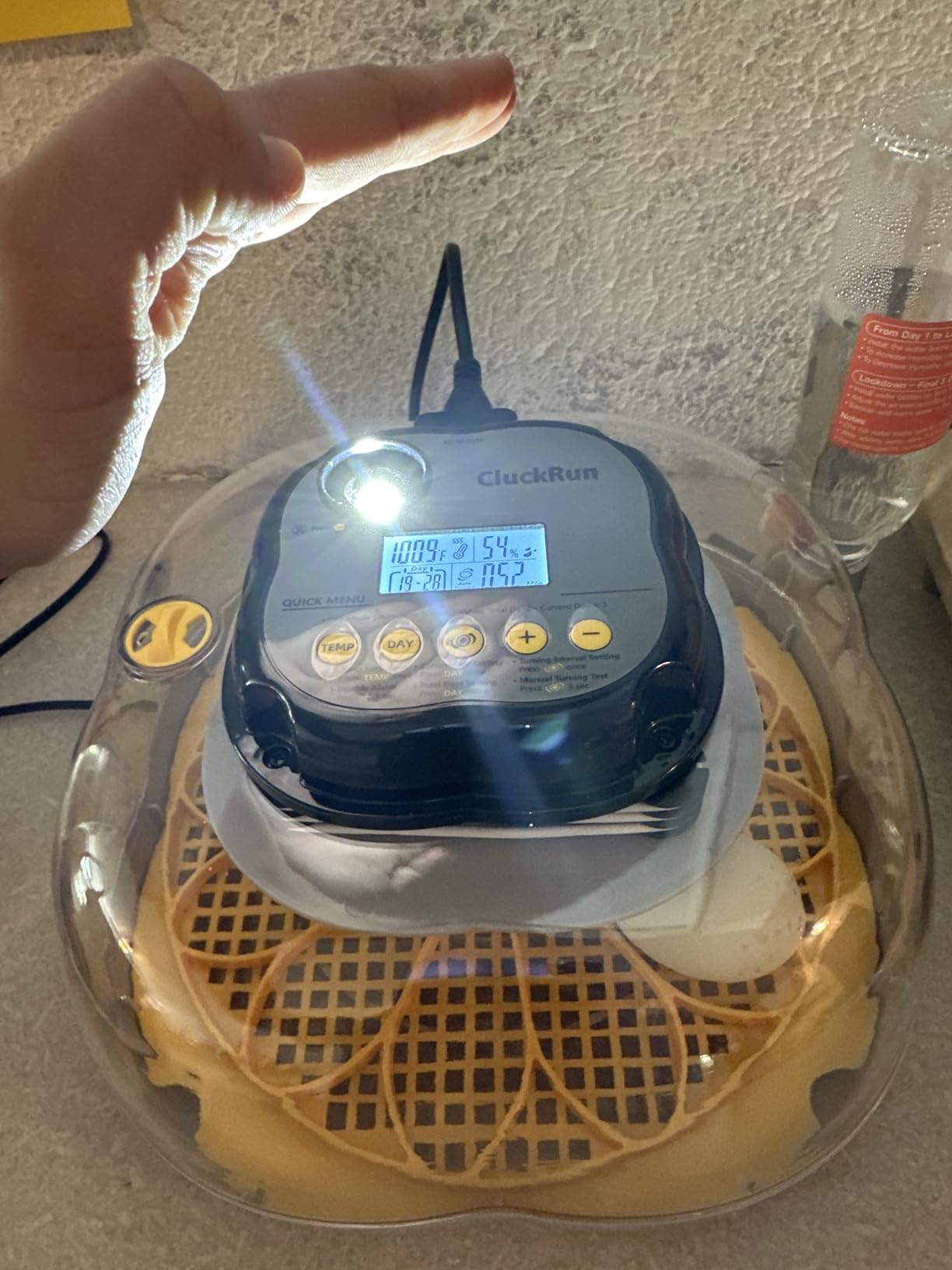 25 Egg Incubators for Hatching Eggs, Auto Turning, Temp & Humidity Control | Auto Water Refill, Auto Egg Turning, Turning Timer, Incubation Timer, Built-in Egg Candler & Protective Wall Design customer photo 2