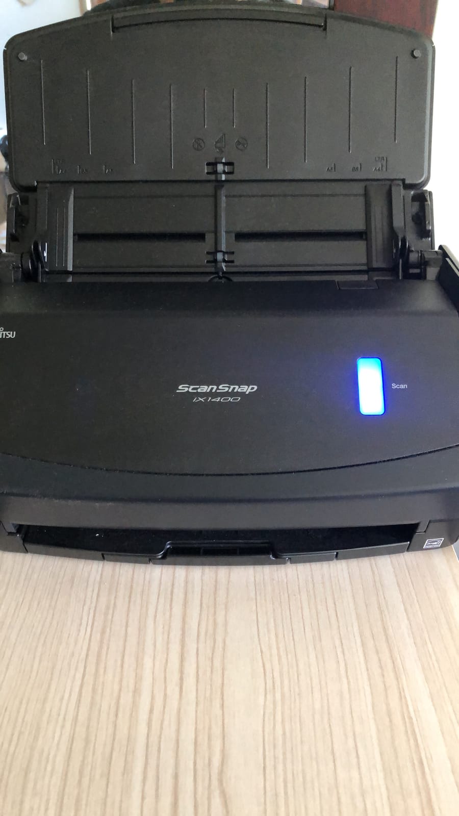 ScanSnap iX2400 High-Speed One-Touch Button Color Document Scanner, Black | Simple | Photos & Receipts | 100 Page Auto Document Feeder | Mac or PC customer photo 1