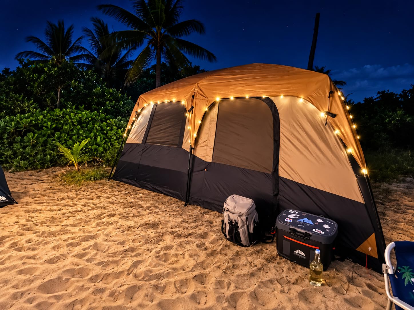 EVER ADVANCED 10 Person Camping Blackout Design Tent, Multi Room Tent for Family, Large Tents with Rainfly and Carry Bag, 2 Doors, Water-Resistant, 14ft x 10ft x 84in customer photo 2