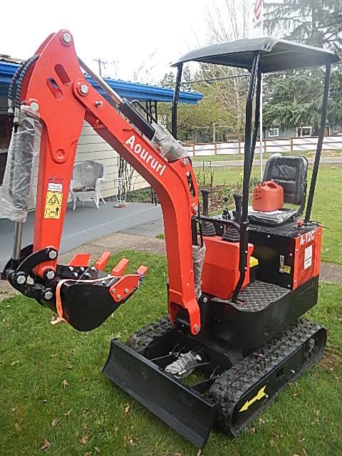 Aoururl 1.2 Ton Mini Excavator - 3 Attachments, 13.5HP Gasoline Engine | EPA Certified Compact Rubber Tracked Digger for Landscaping, Farm, Garden & Small DIY Construction, Unloading Services Included customer photo 2