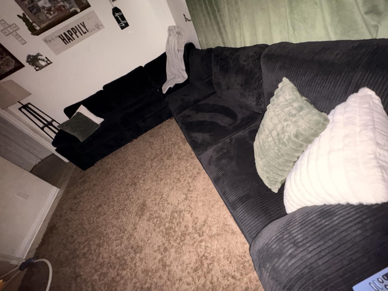 EEASE Moose Oversized Sectional Modular Sofa, Comfty Deep Seat Couch for Living Room, Solid Wood Frame Sofa, Removable and Washable, Grey customer photo 1