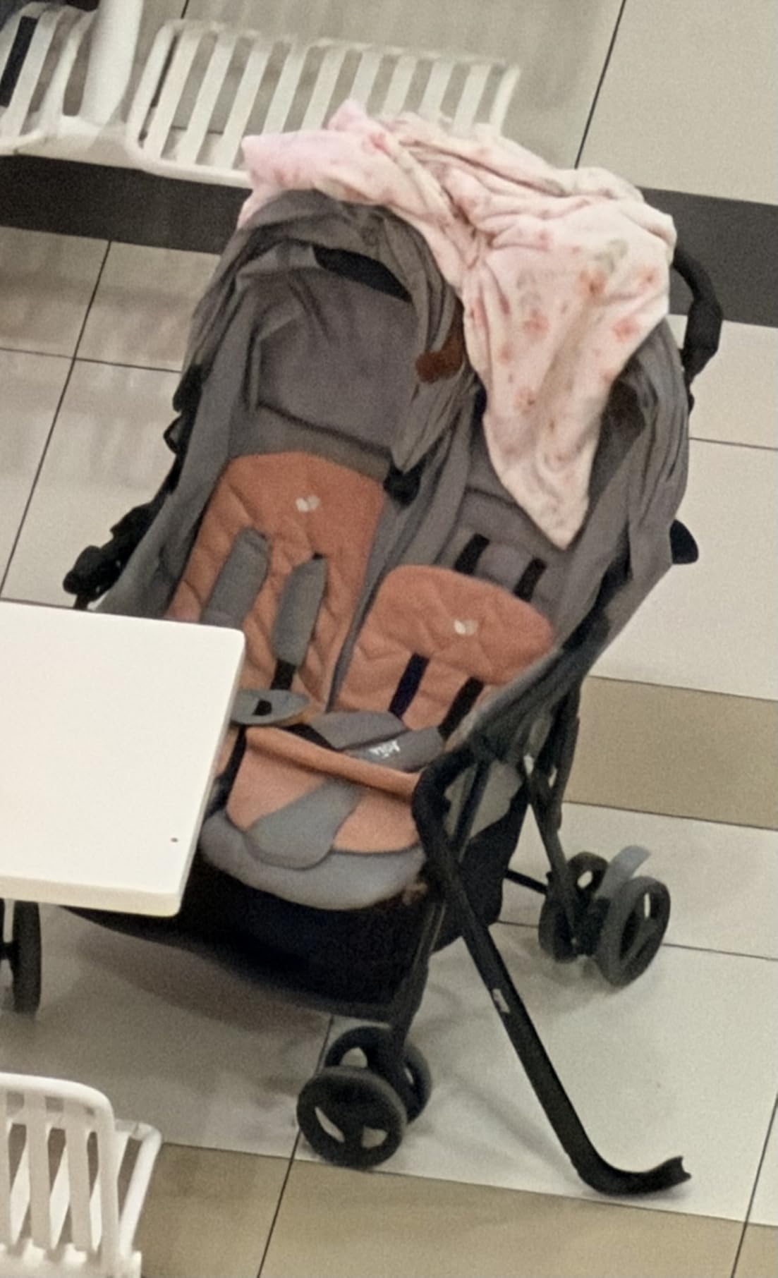 Joie Baby Rosemary Side-by-Side Double Stroller - Lightweight, Compact, and Comfortable Side-by-Side Stroller for Twins or Siblings (Shale & Thunder) customer photo 1