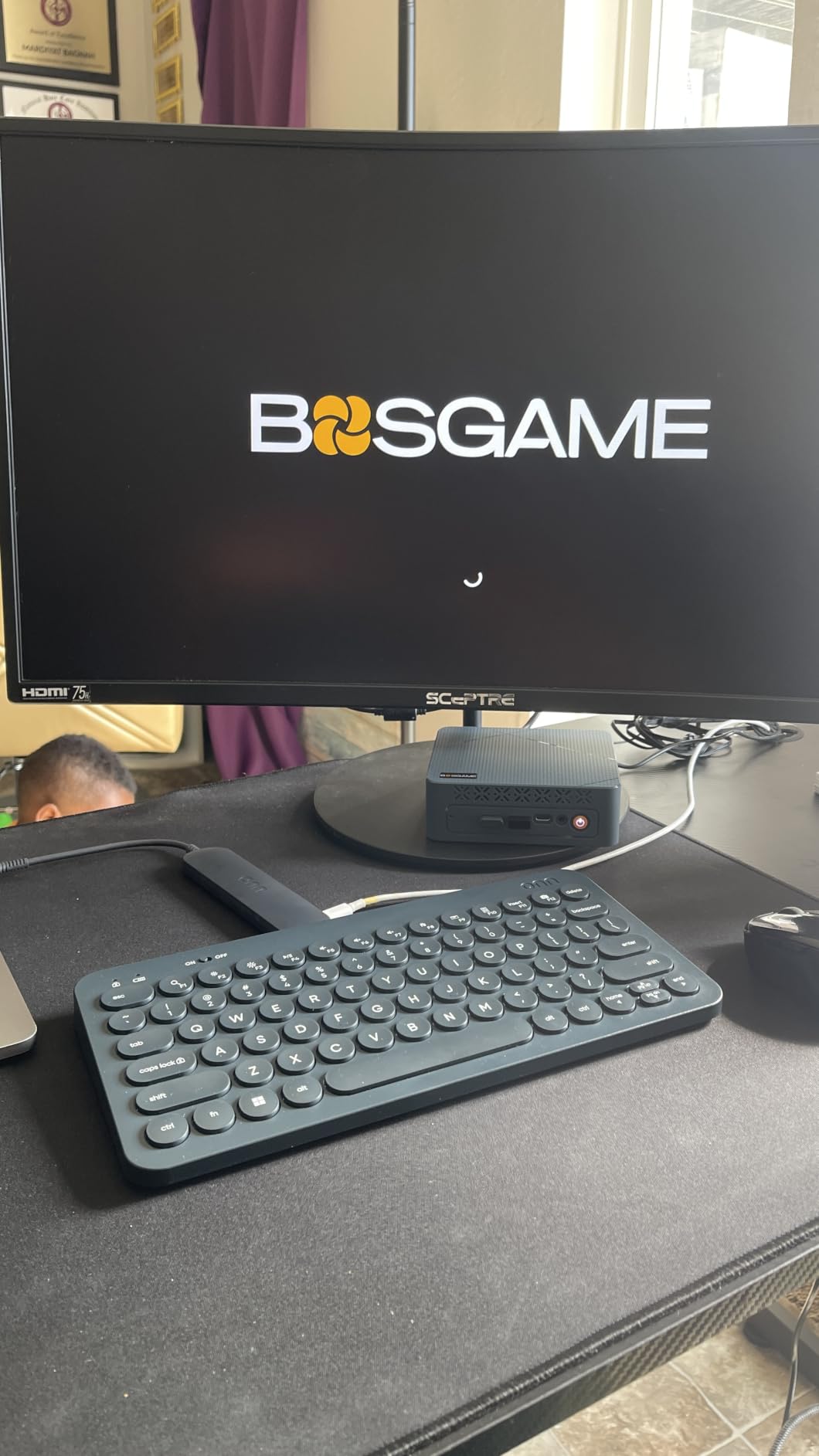 BOSGAME P4 Ultra Mini PC, Ryzen 7 7730U, 16GB RAM 1TB PCIe3.0 SSD | Dual 2.5G LAN, Wi-Fi 6E, BT5.2, 4K Triple Display HDMI | DP | Type-C, Home Office Business customer photo 2