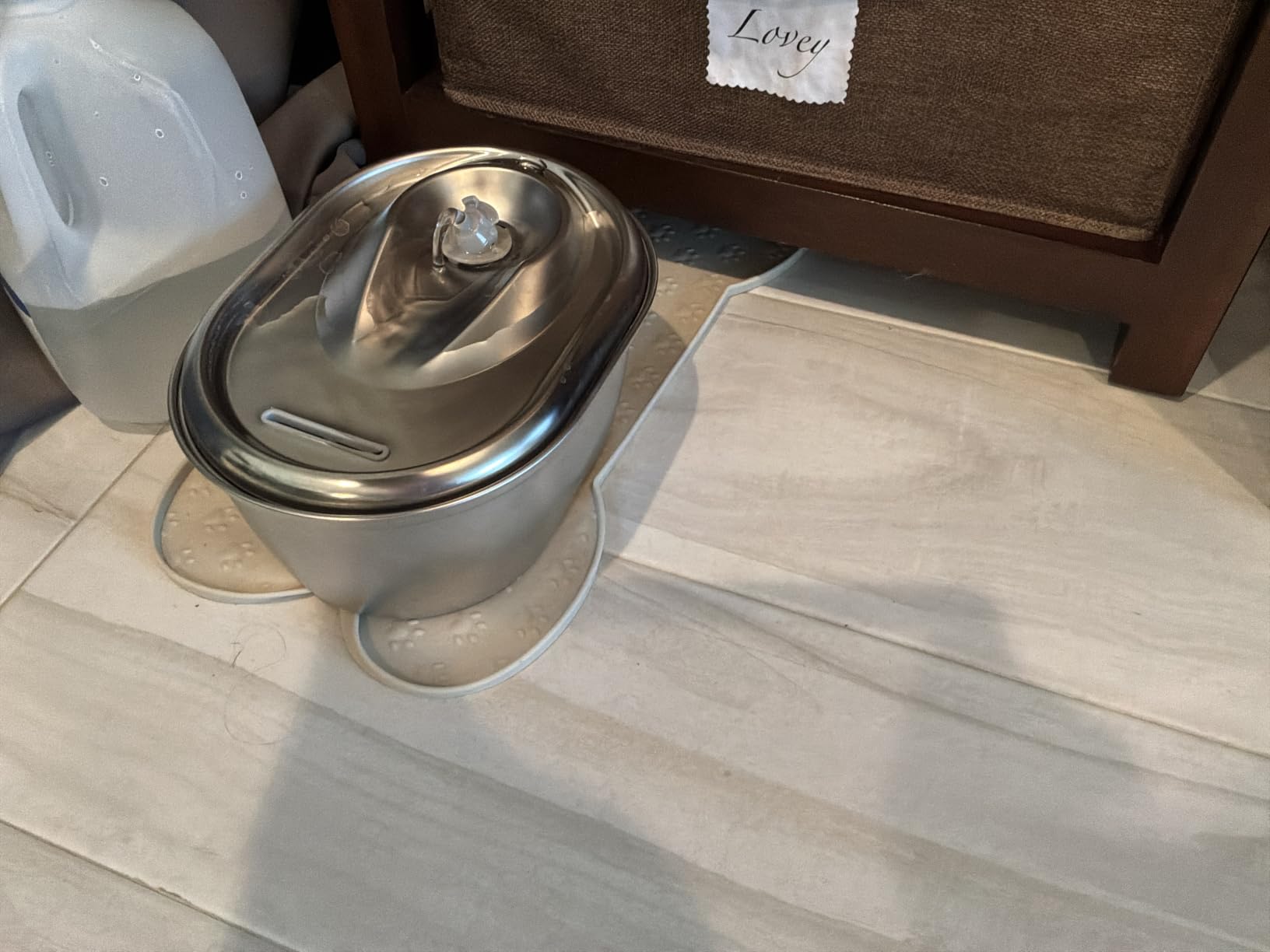 PETLIBRO Stainless Steel Cat Water Fountain, 101oz/3L Automatic Water Dispenser for Cats Indoor, Quiet Pet Water Dispenser with 2 Filters, Adjustable Flow Cat Fountain Also for Small Dogs customer photo 1