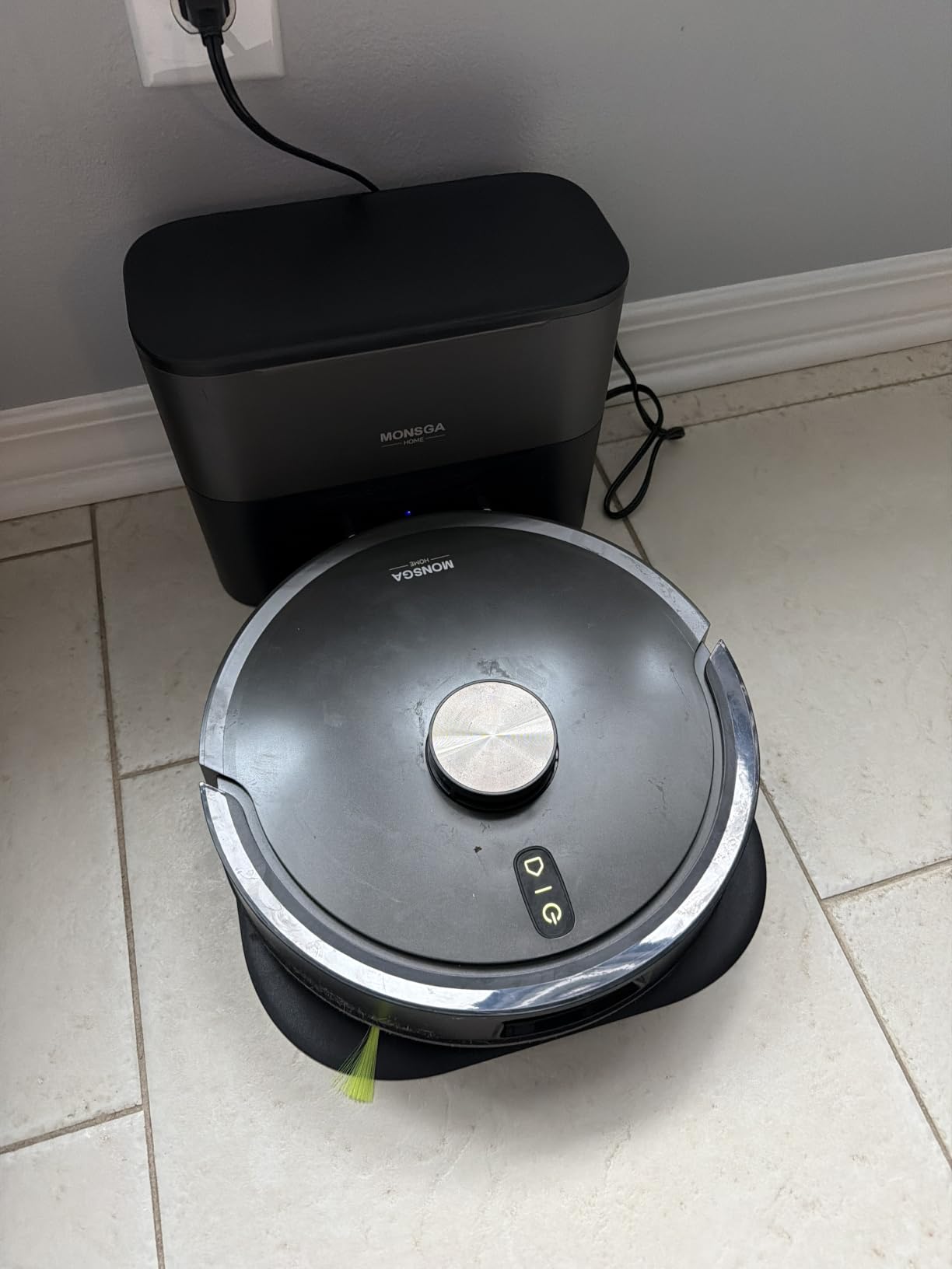 MONSGA Robot Vacuum and Mop Combo, 90 Days Self-Emptying with 8000Pa Suction, LiDAR Smart Mapping, Dual Anti-Tangle for Pet Hair, Carpet and Hard Floor customer photo 2