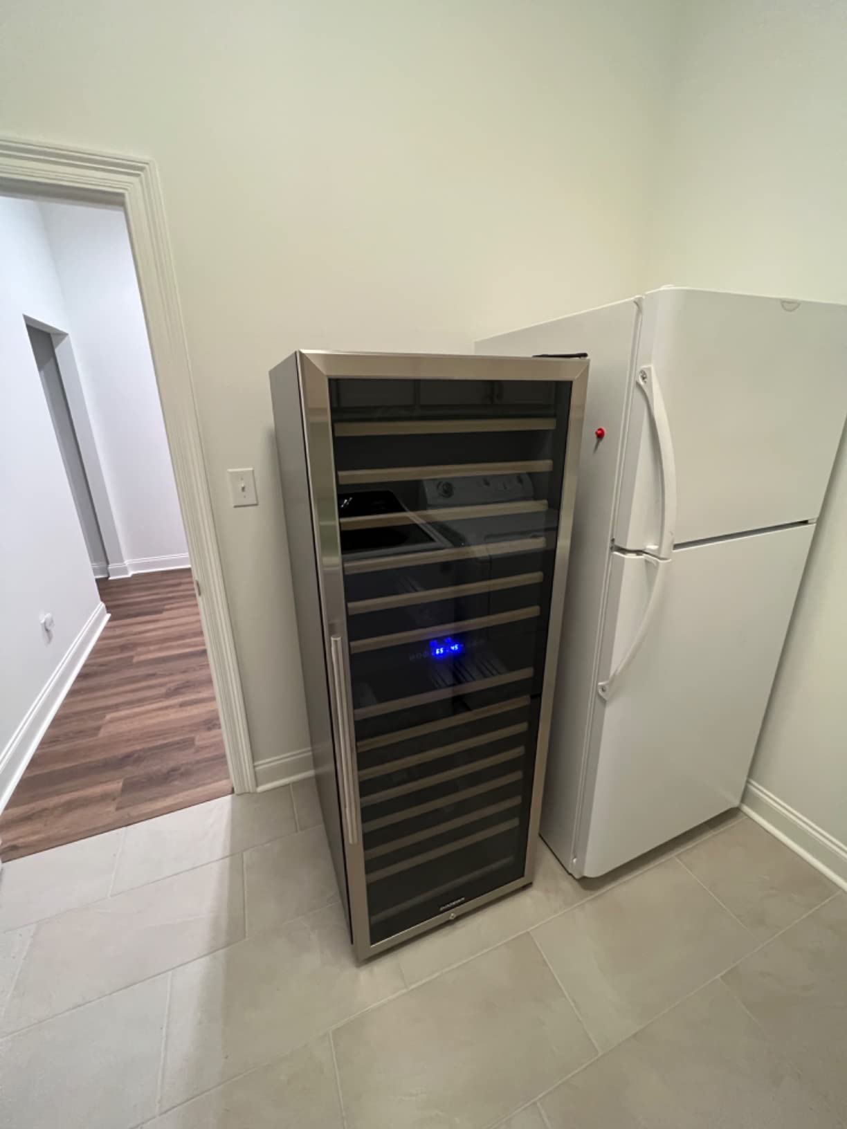 BODEGA Freestanding Wine Fridge Dual Temperature Zone, Wine Cooler for 174 Bottles, 24 Inch Large Wine Refrigerator with Temperature Memory Function, Quiet Operation customer photo 1